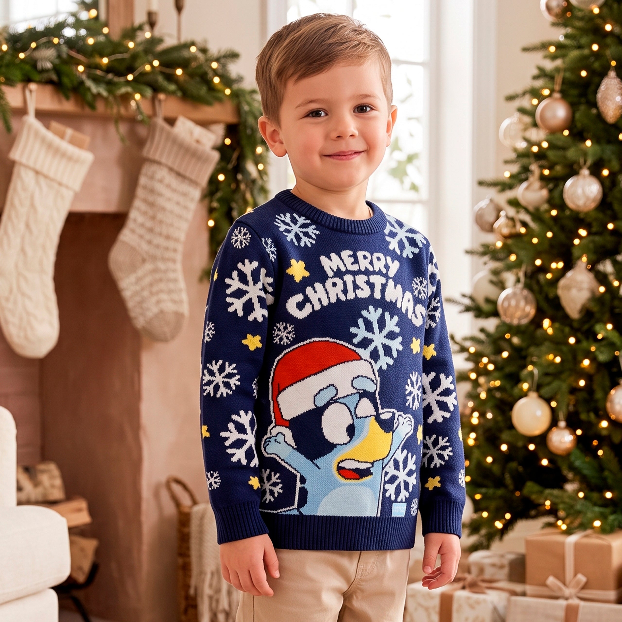 BLUEY TOPS | BOYS XMAS JUMPER