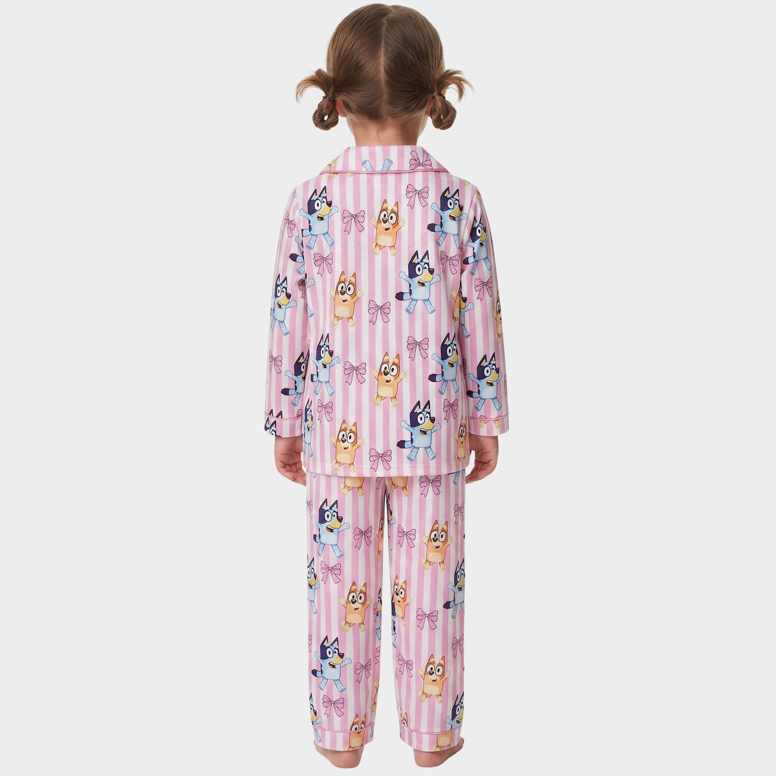 Bluey & Bingo Button Up Fleece Pyjamas