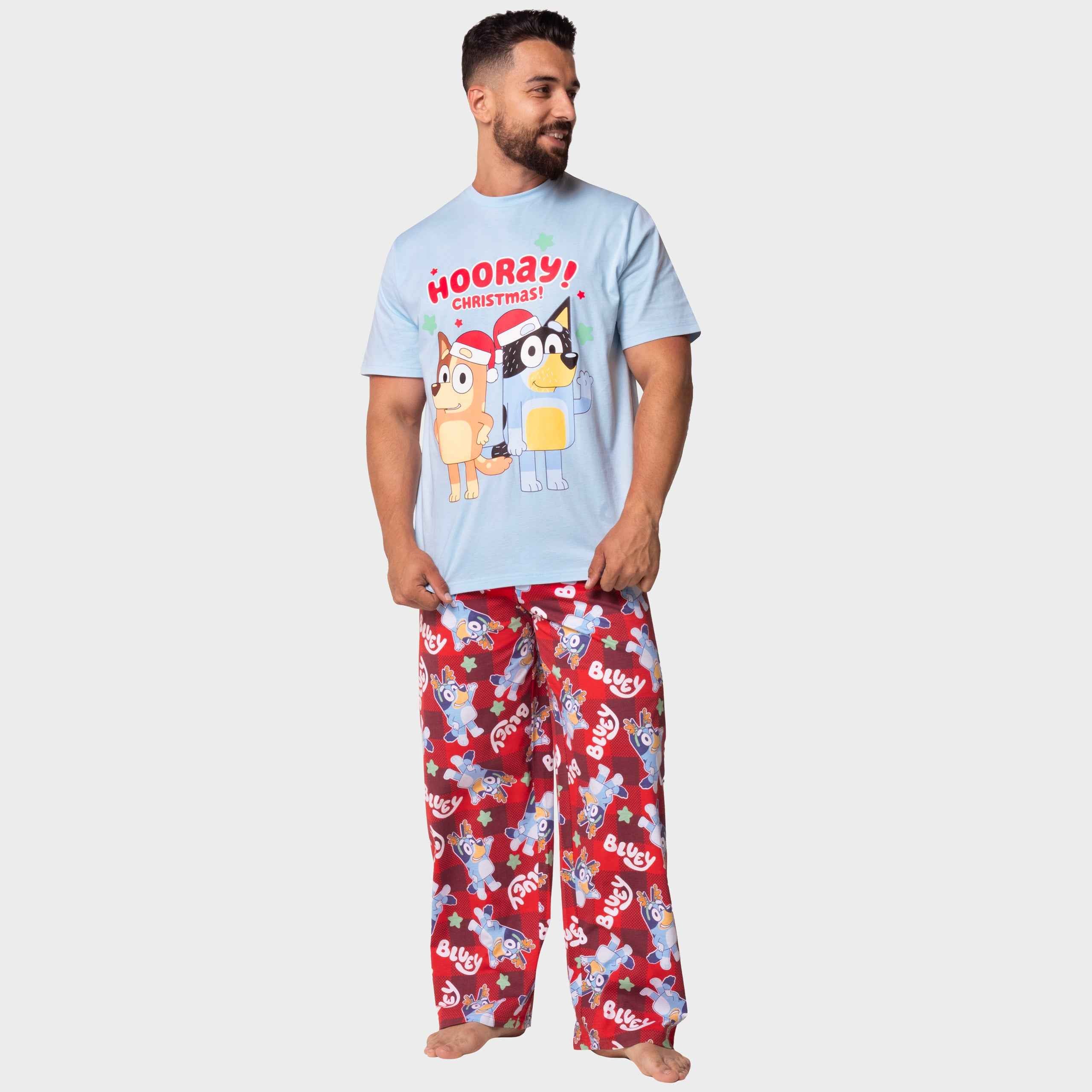 Mens Bluey Christmas Pyjamas