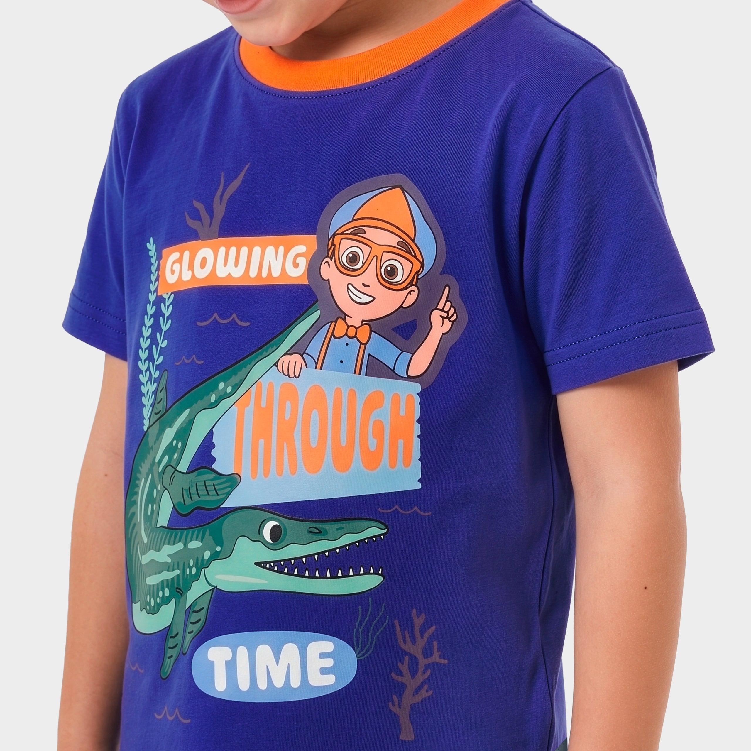 Blippi x NHM Ancient Sea Creatures Glow In The Dark Pyjamas
