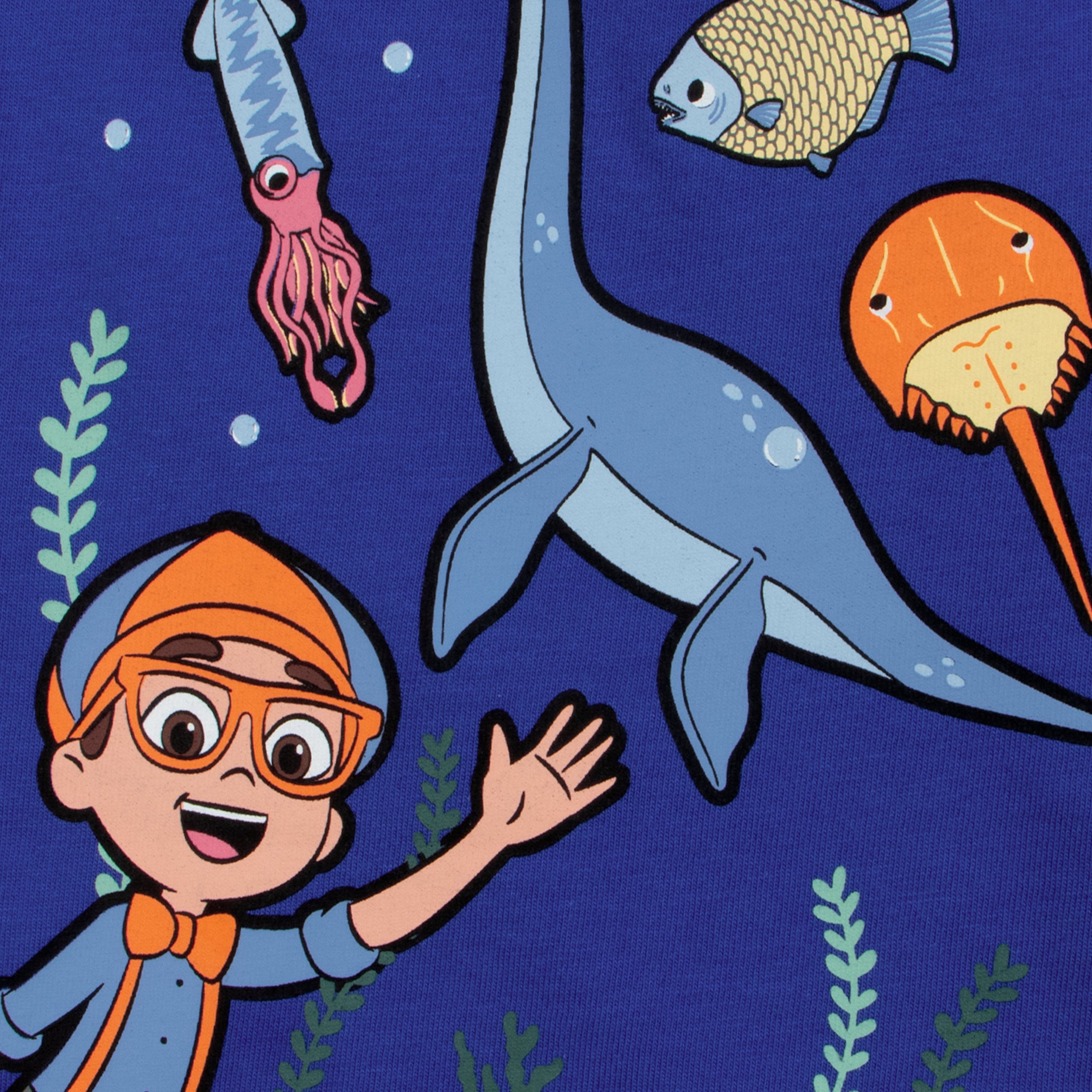 Blippi x NHM Ancient Sea Creatures Glow In The Dark Pyjamas