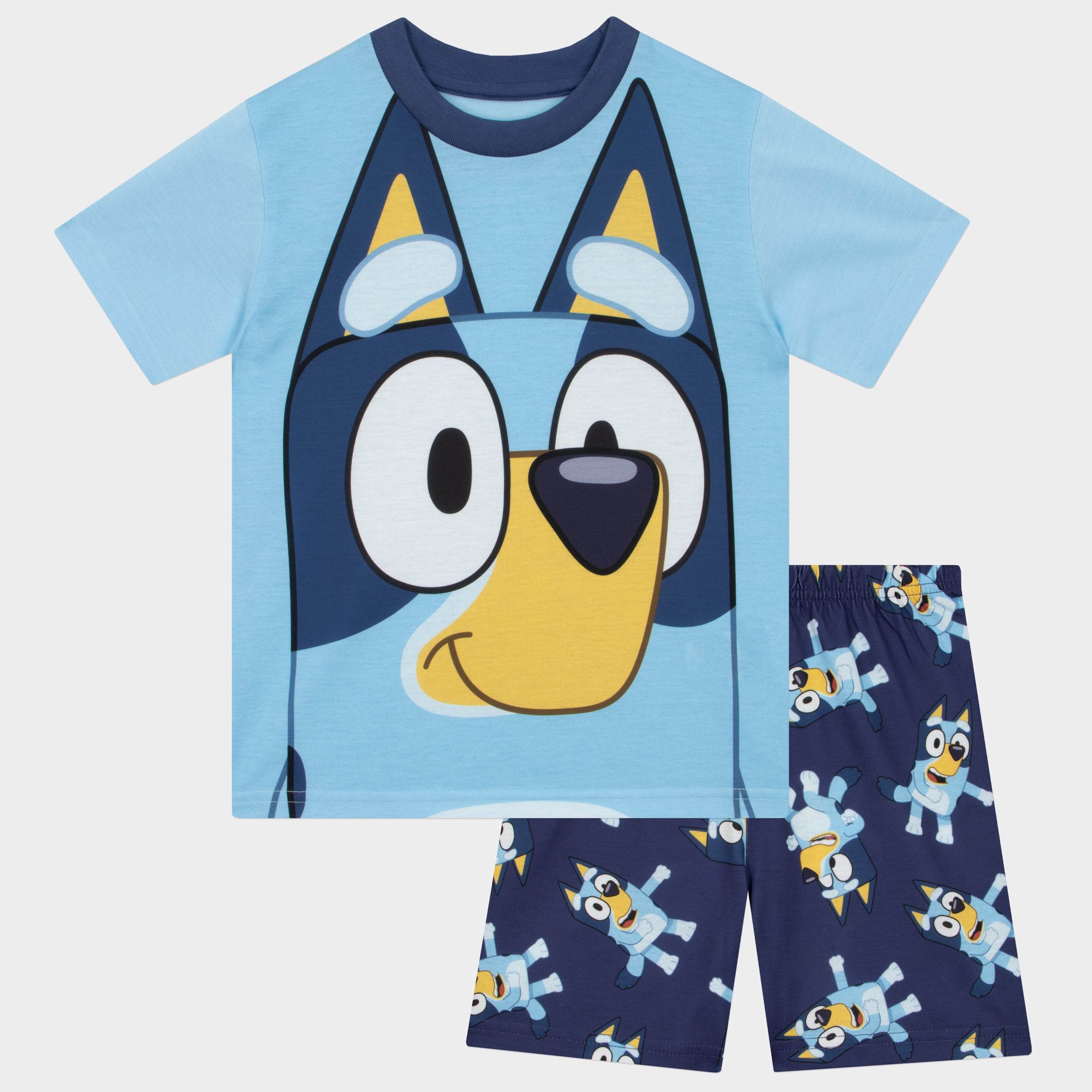 Bluey Schlafanzug 2er Pack Jungen - Offizielles Merchandise Pyjama Set
