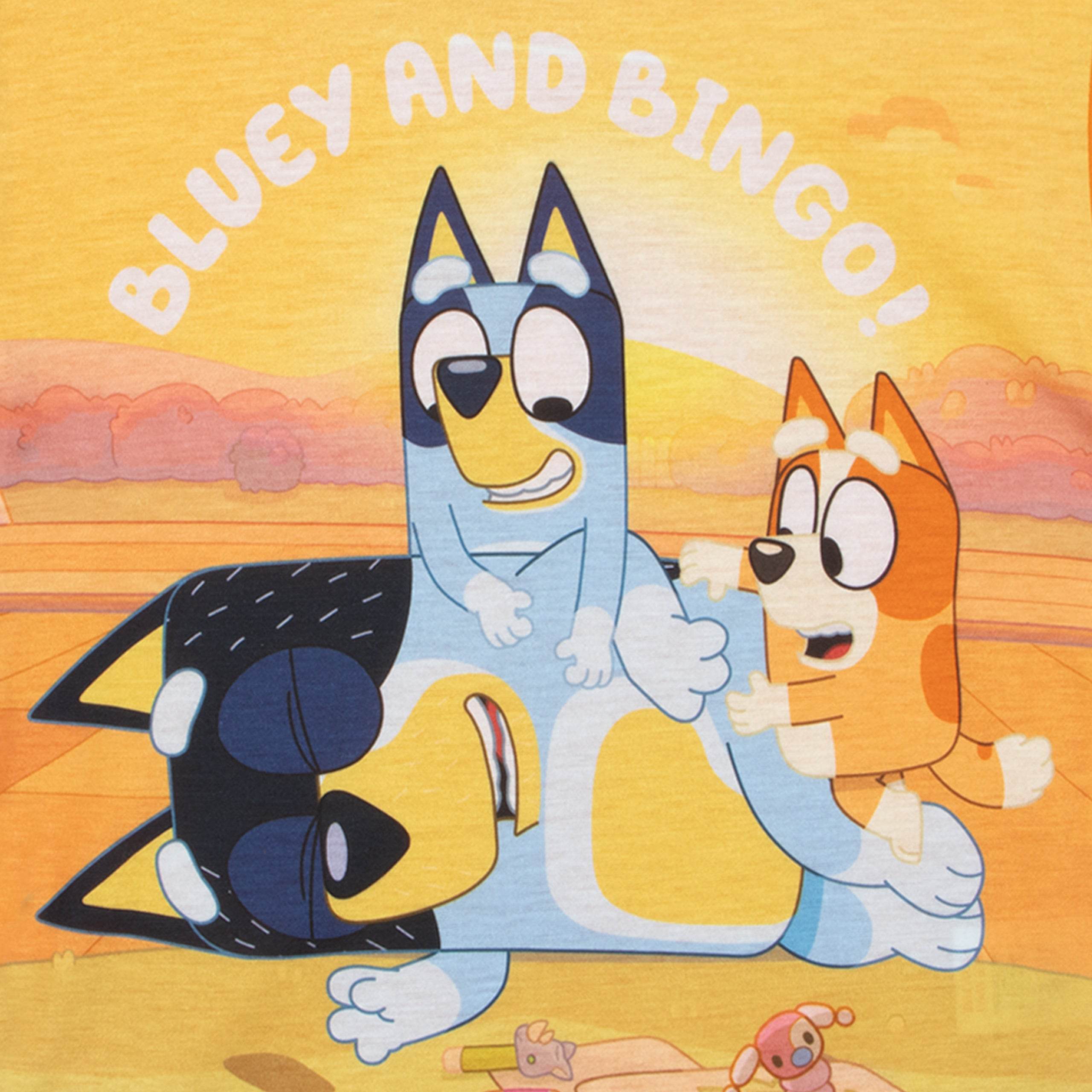 Bluey Boys Short Pyjamas - SLEEPING DAD - Character.com