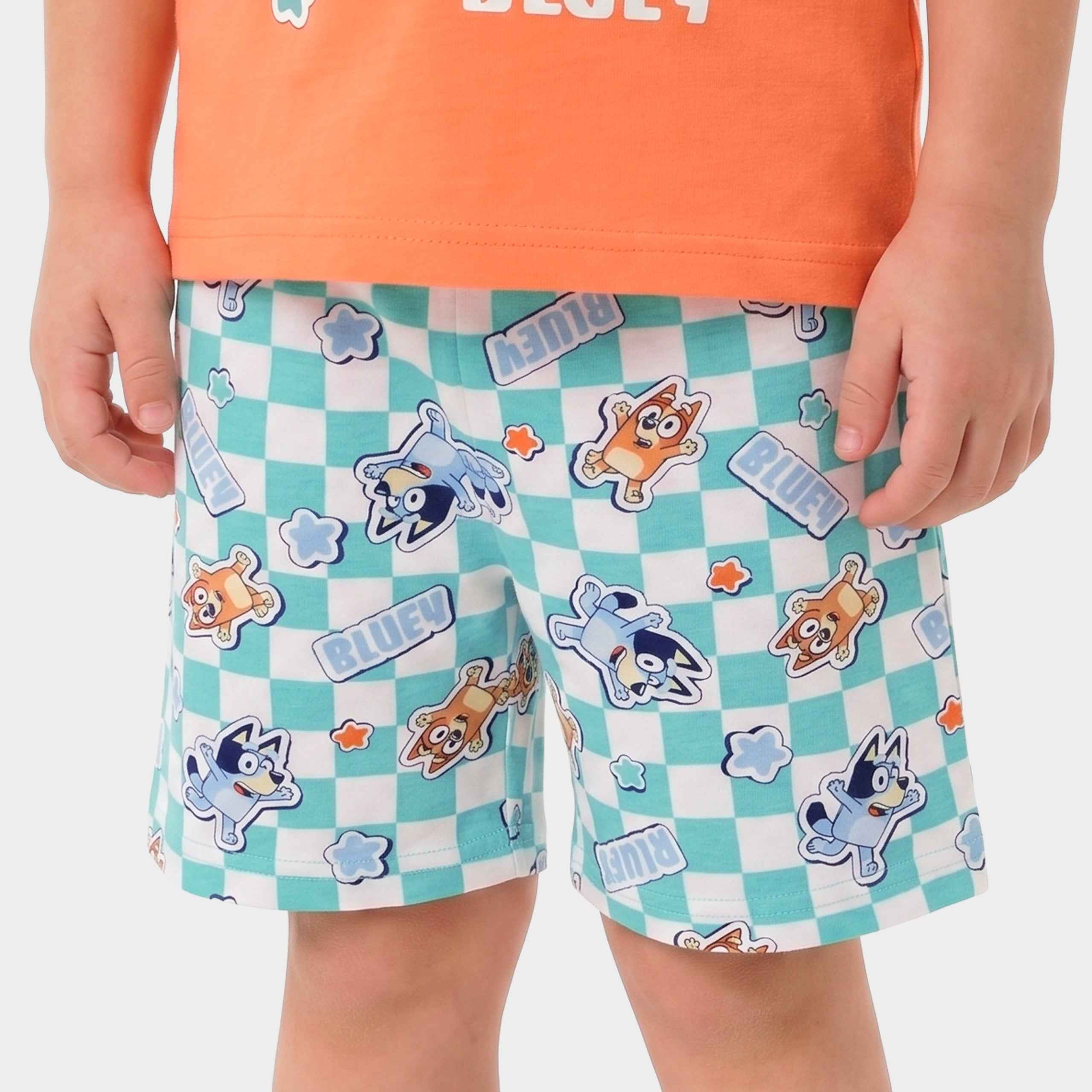 Bluey And Bingo Let's Race Short Pyjamas