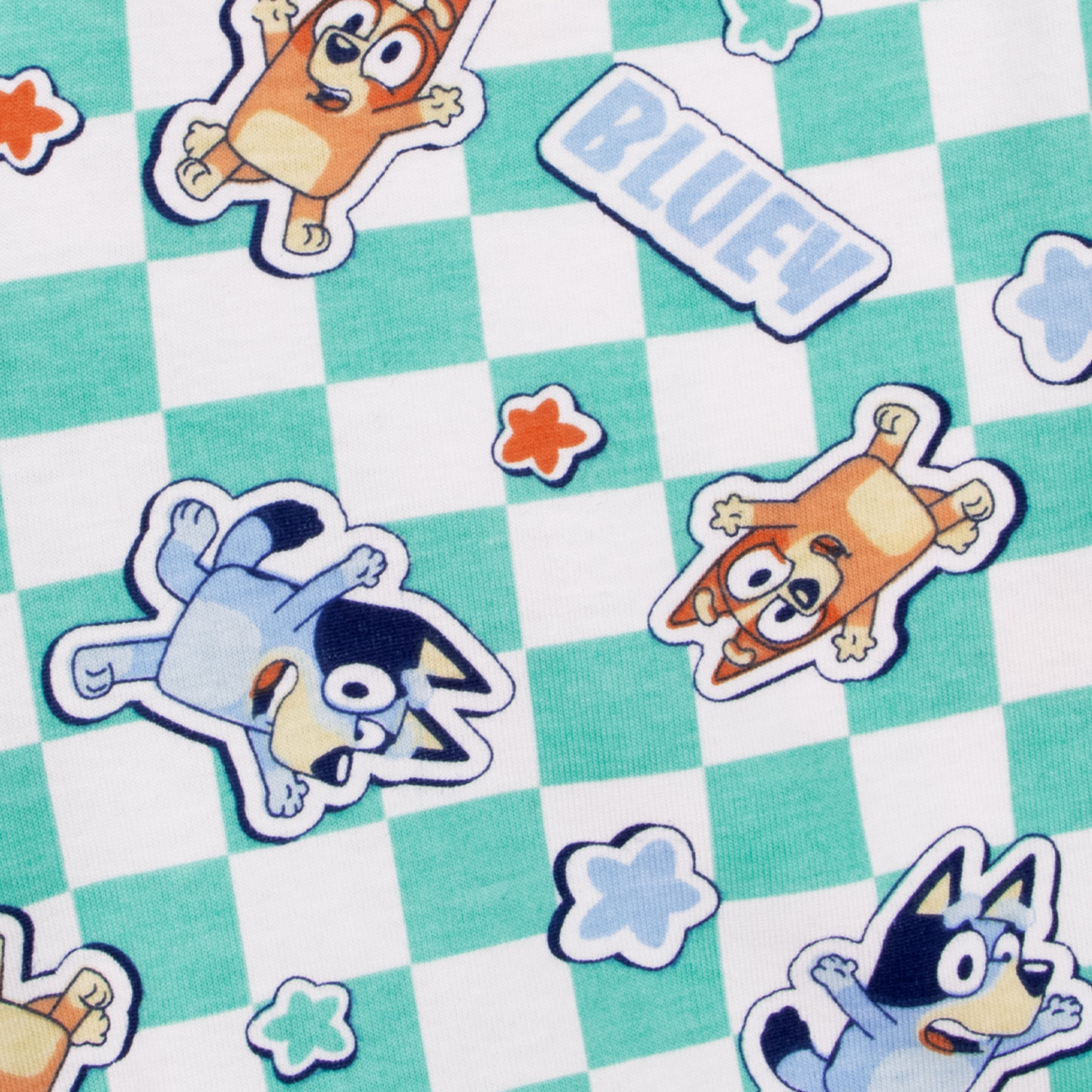 Bluey And Bingo Let's Race Short Pyjamas