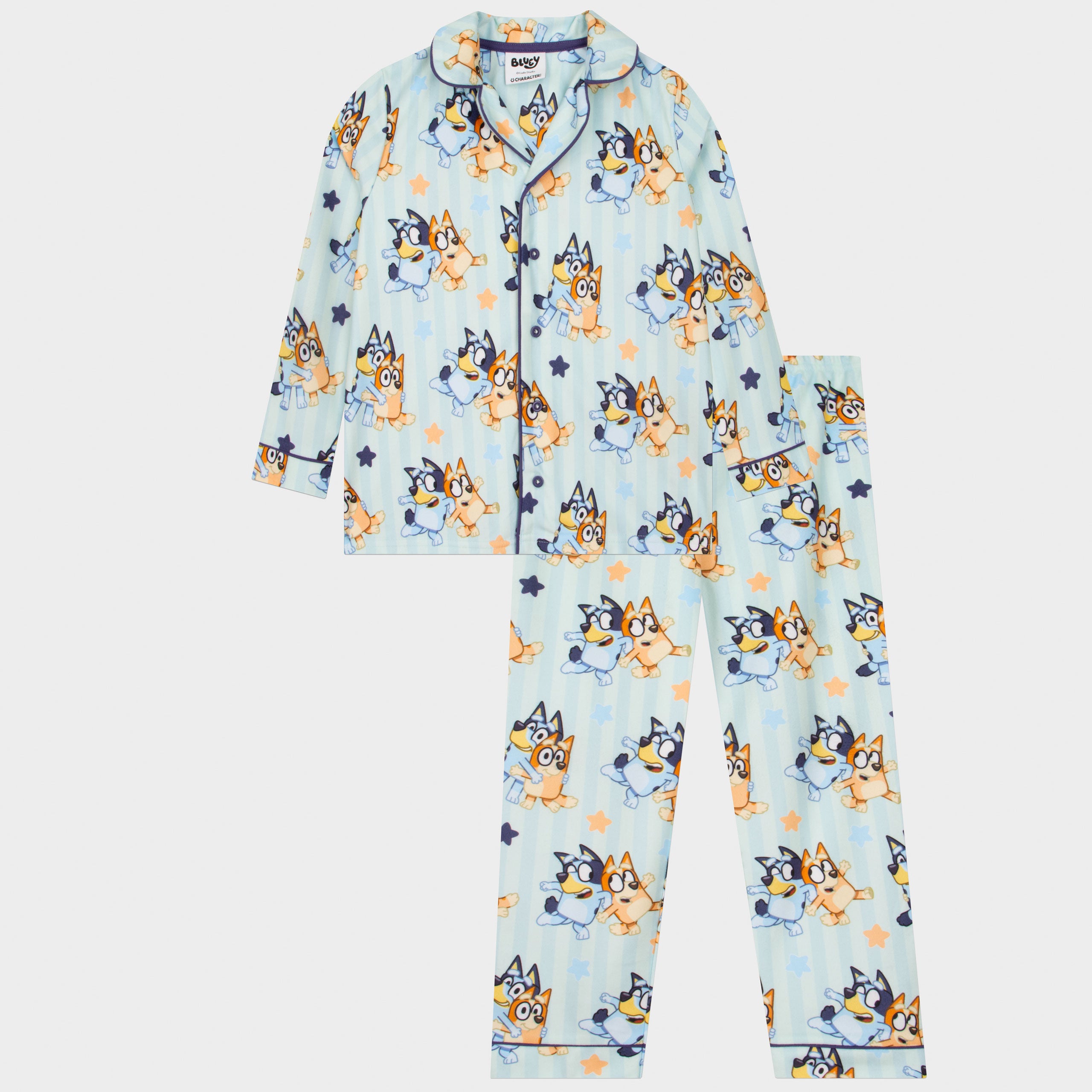 Bluey & Bingo Button Up Pyjamas