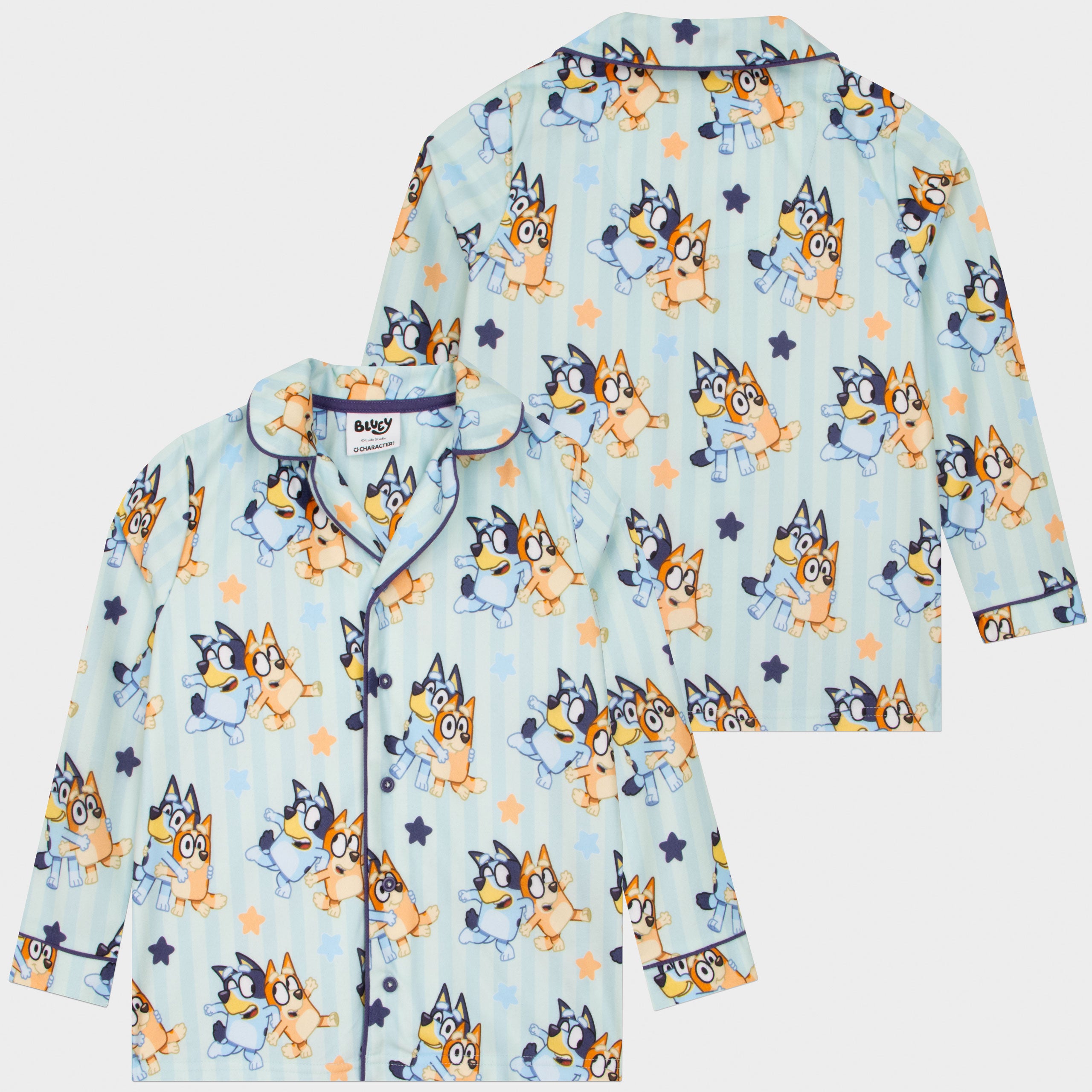 Bluey & Bingo Button Up Pyjamas