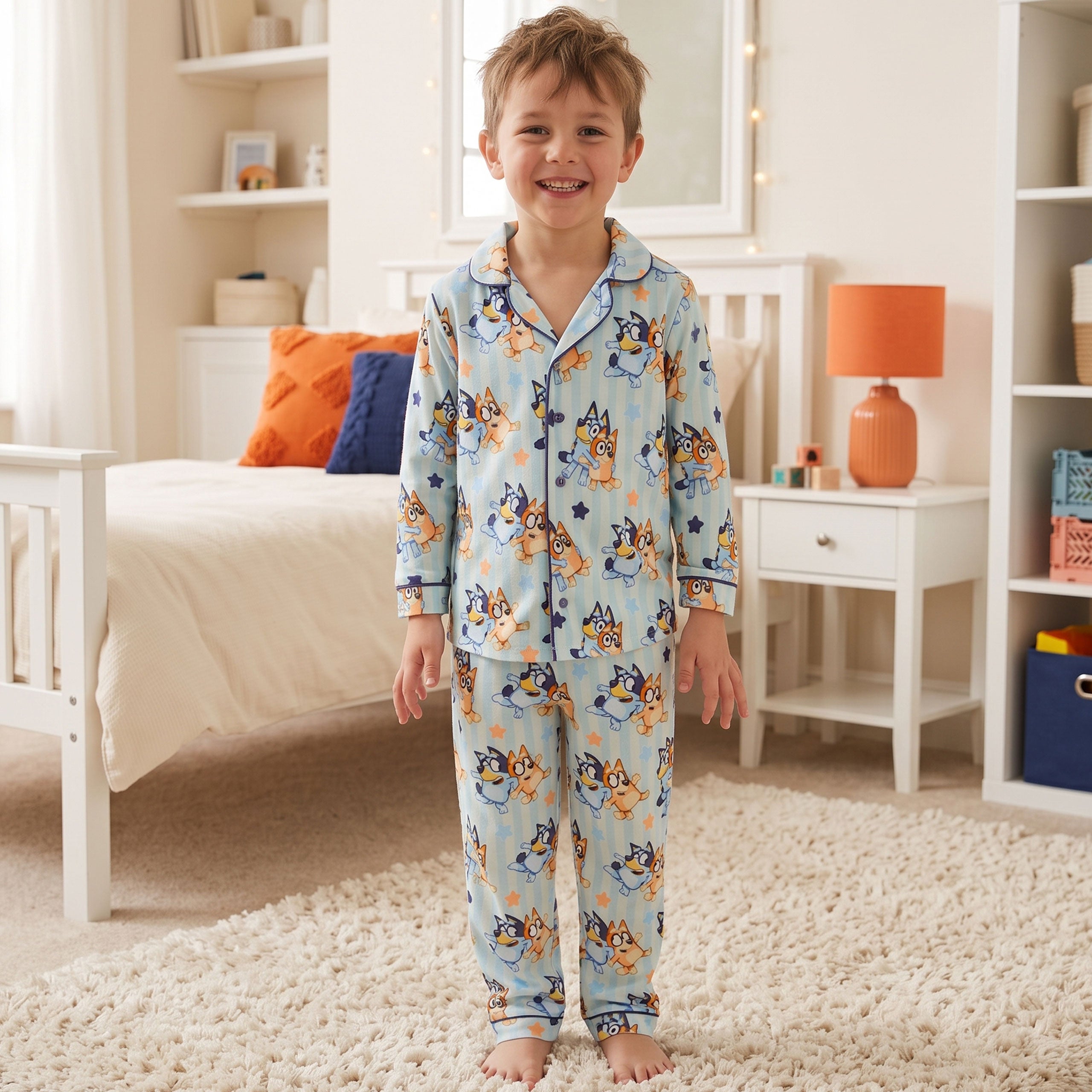 Bluey & Bingo Button Up Pyjamas