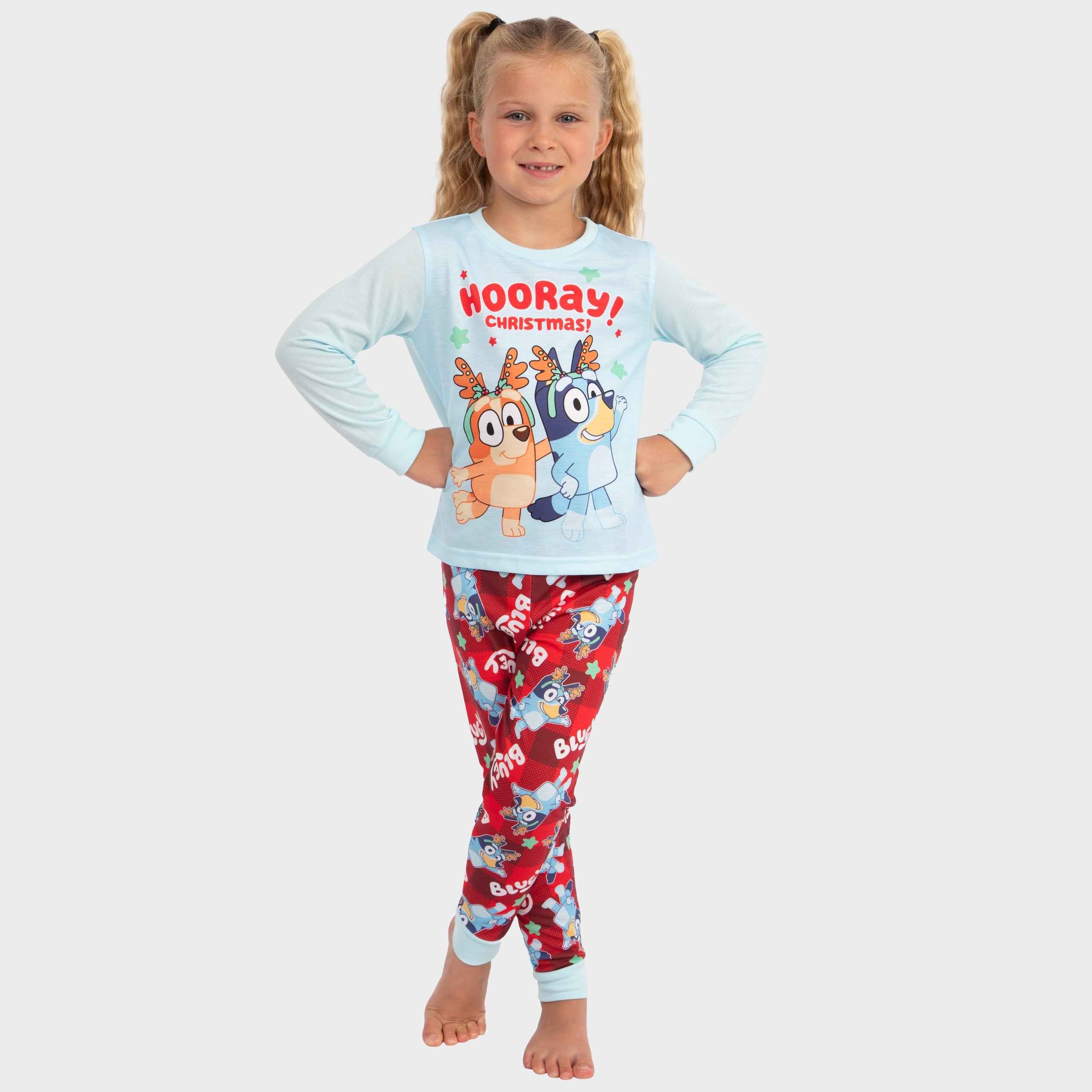 Bluey Christmas Pyjamas Xmas Girls PJs Matching Family Pyjamas