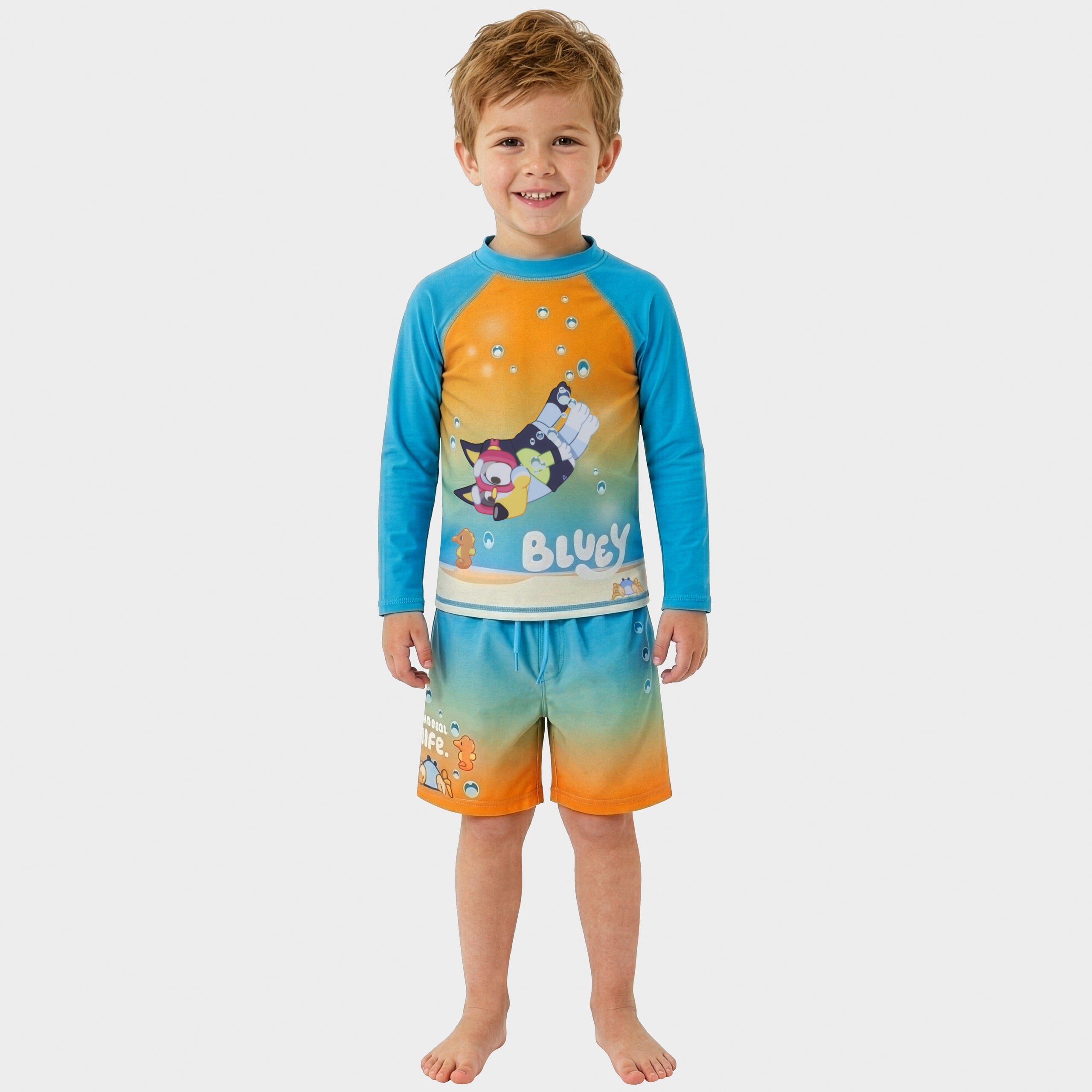 Bluey Two Piece Swim Set - Long Sleeve