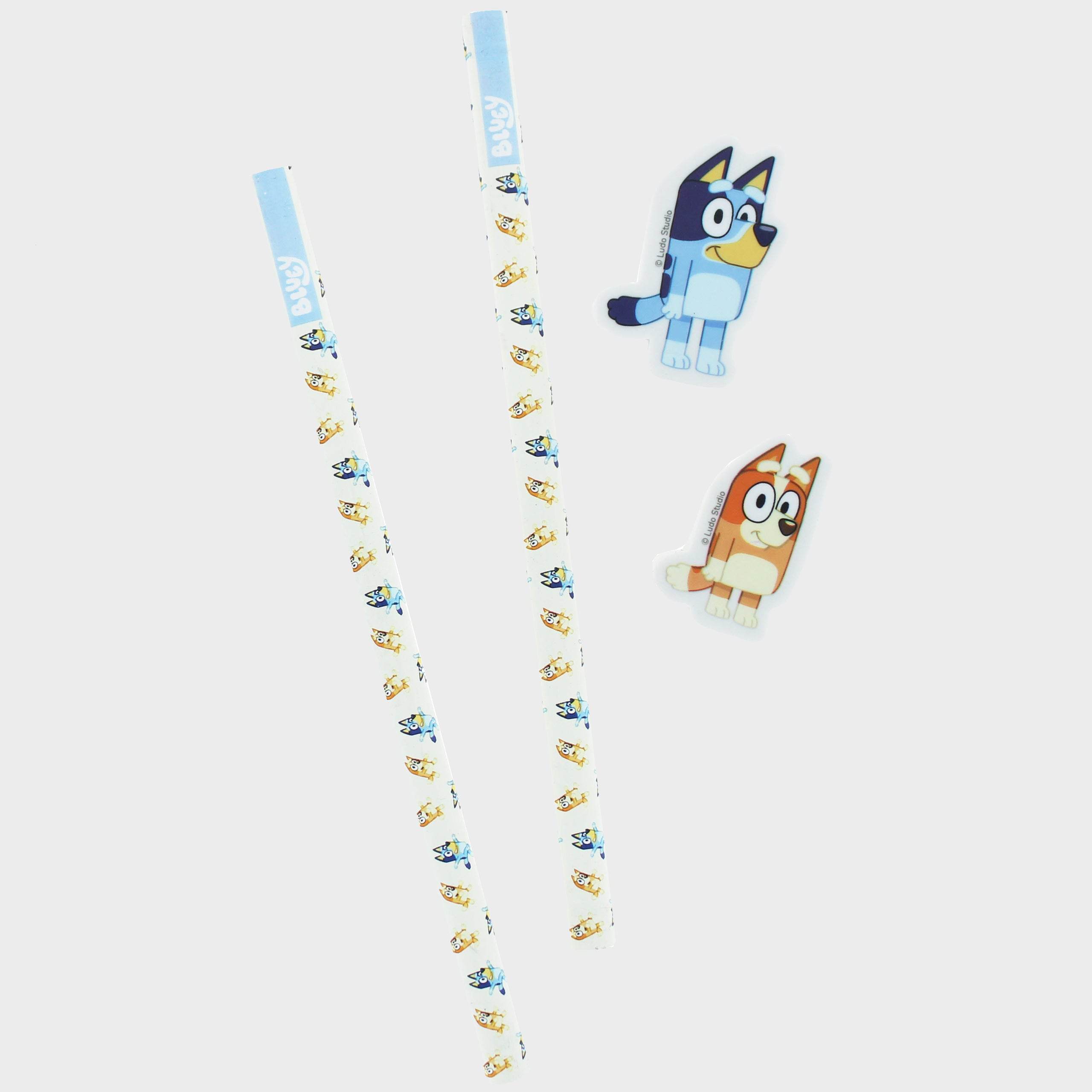 Bluey Pencil & Eraser Set - Character.com