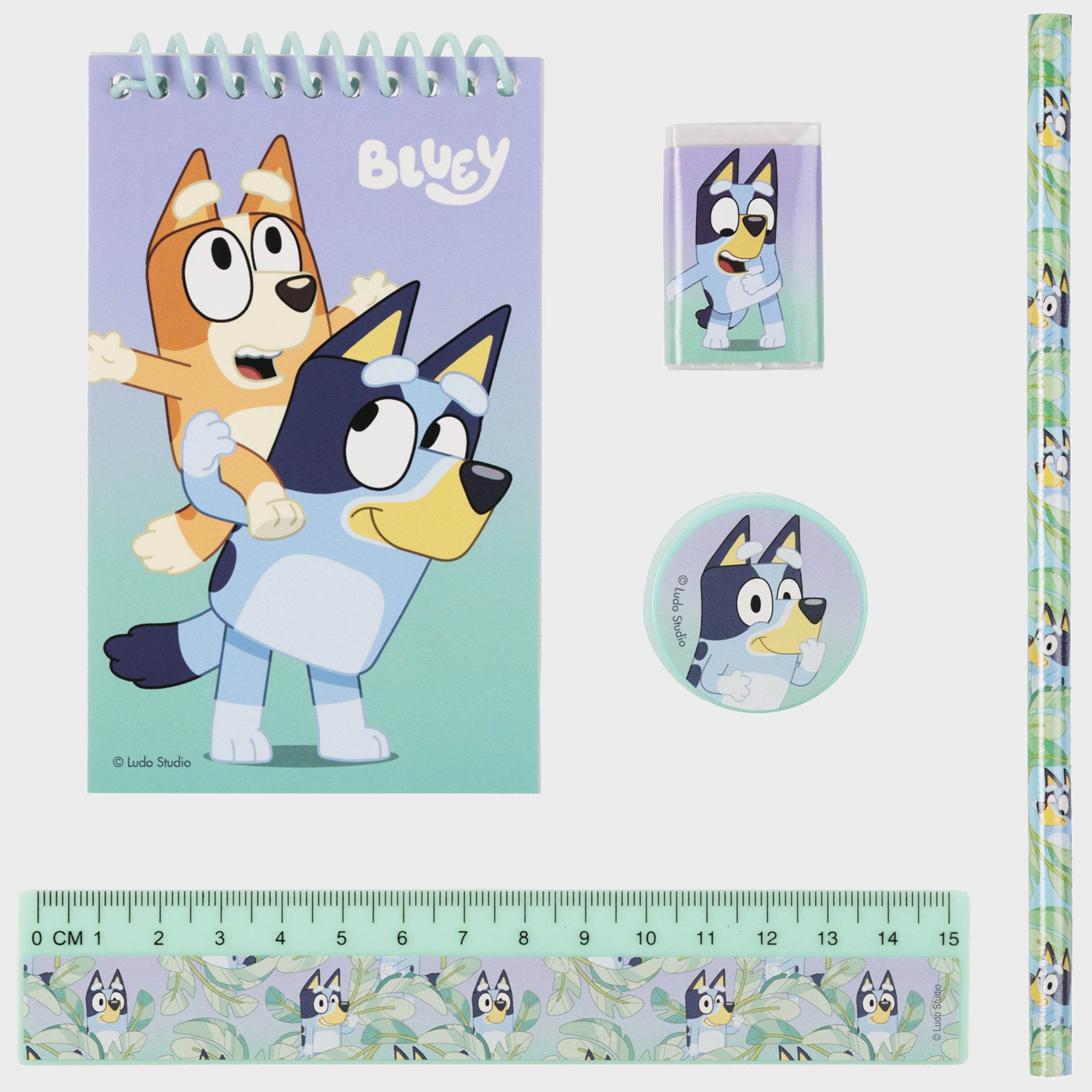Bluey 5 Piece Stationery Set - Character.com