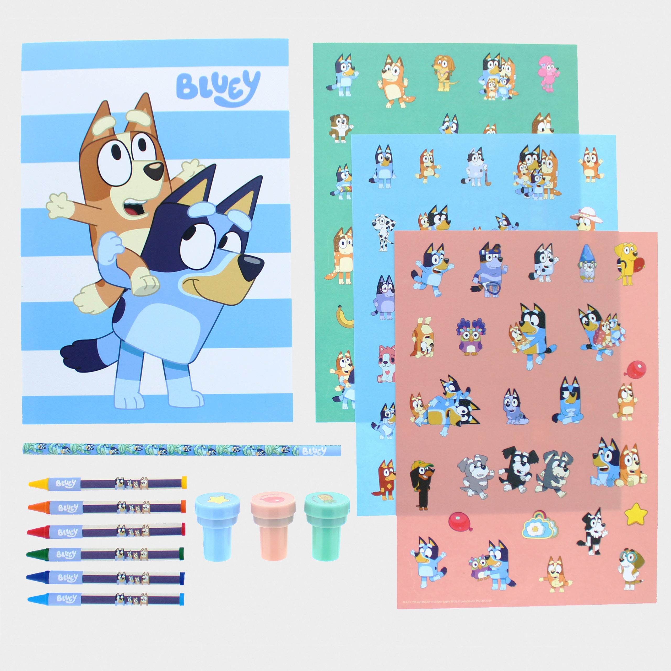 Bluey Stick & Stamp Set - Character.com