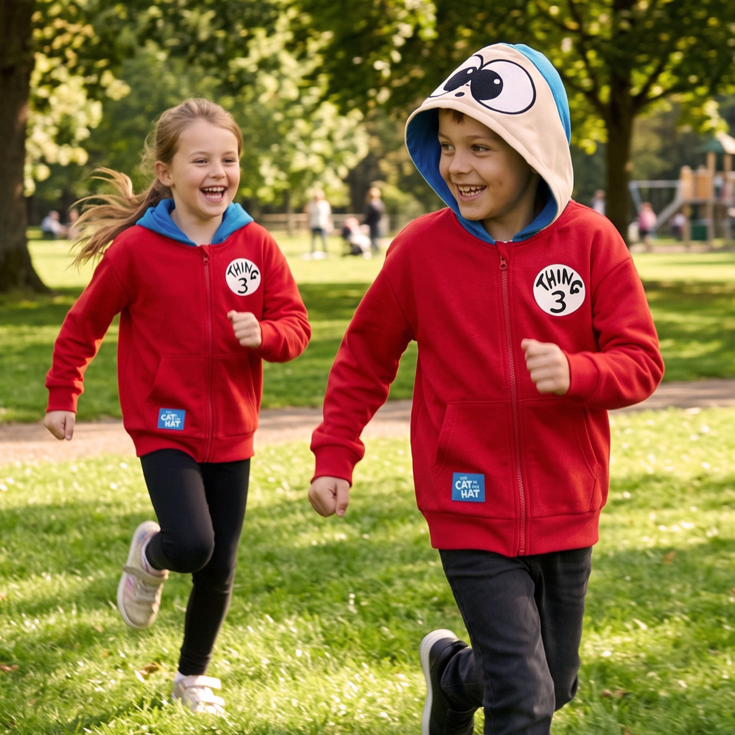 Dr. Seuss The Cat In The Hat Thing 3 Zip Up Hoodie