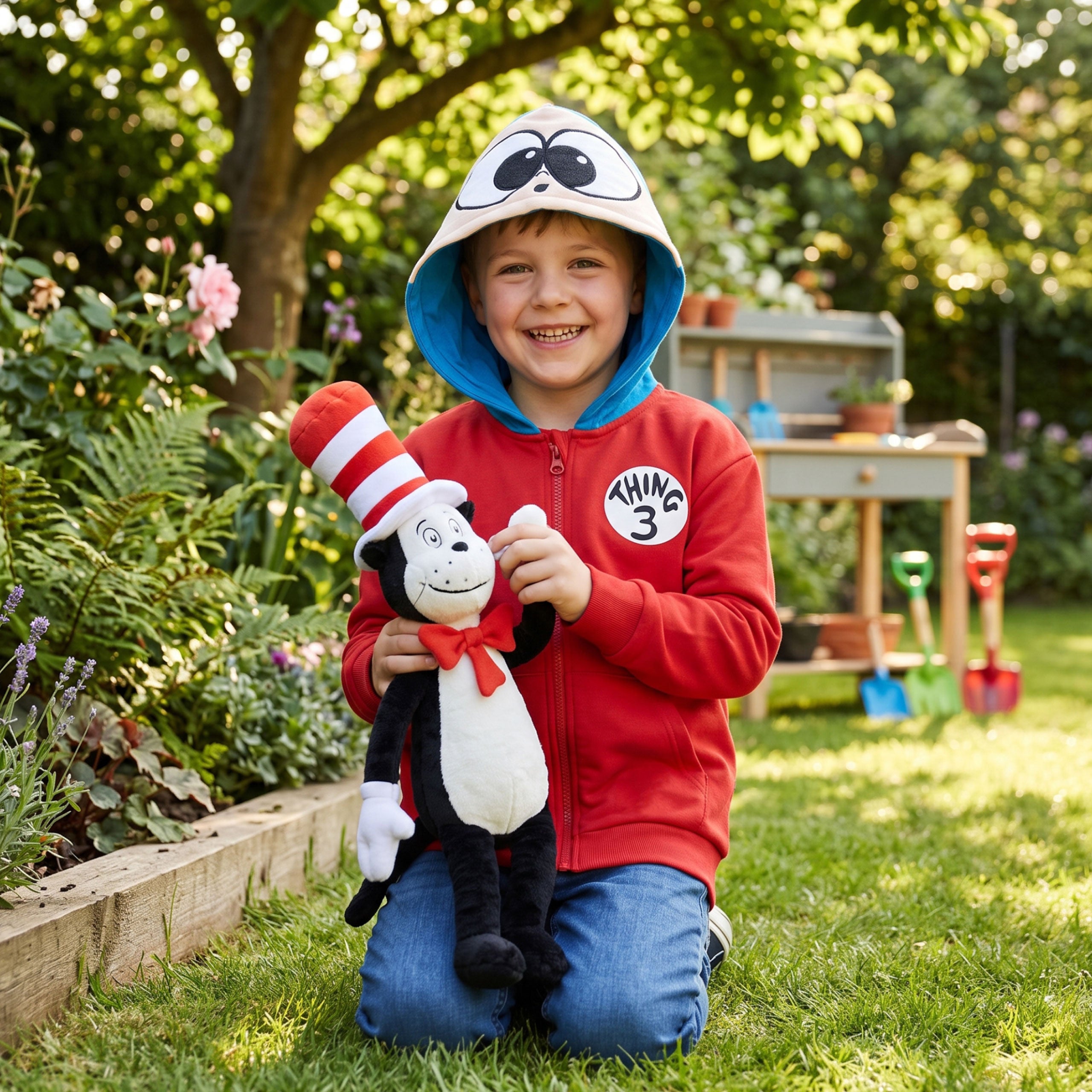 Dr. Seuss The Cat In The Hat Thing 3 Zip Up Hoodie