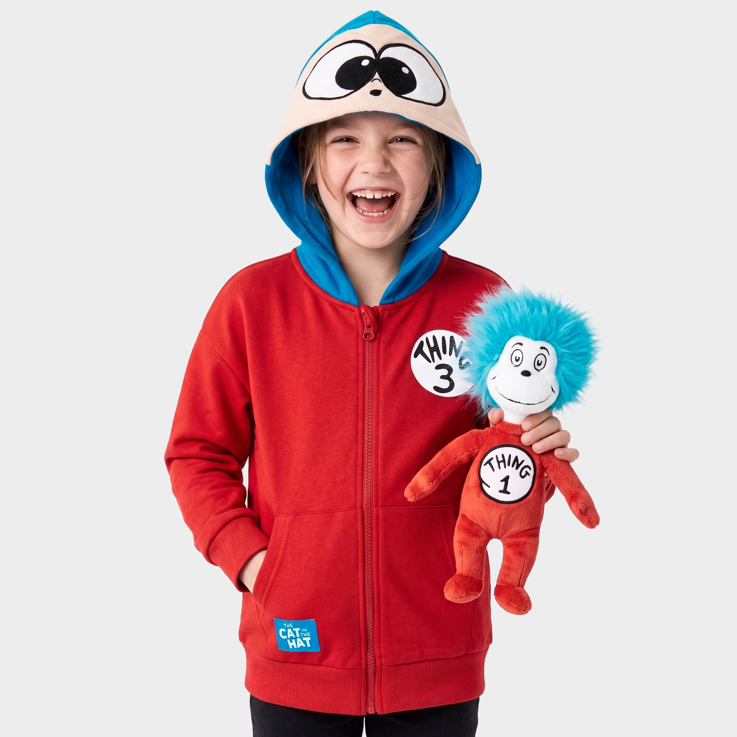 Dr. Seuss The Cat In The Hat Thing 3 Zip Up Hoodie