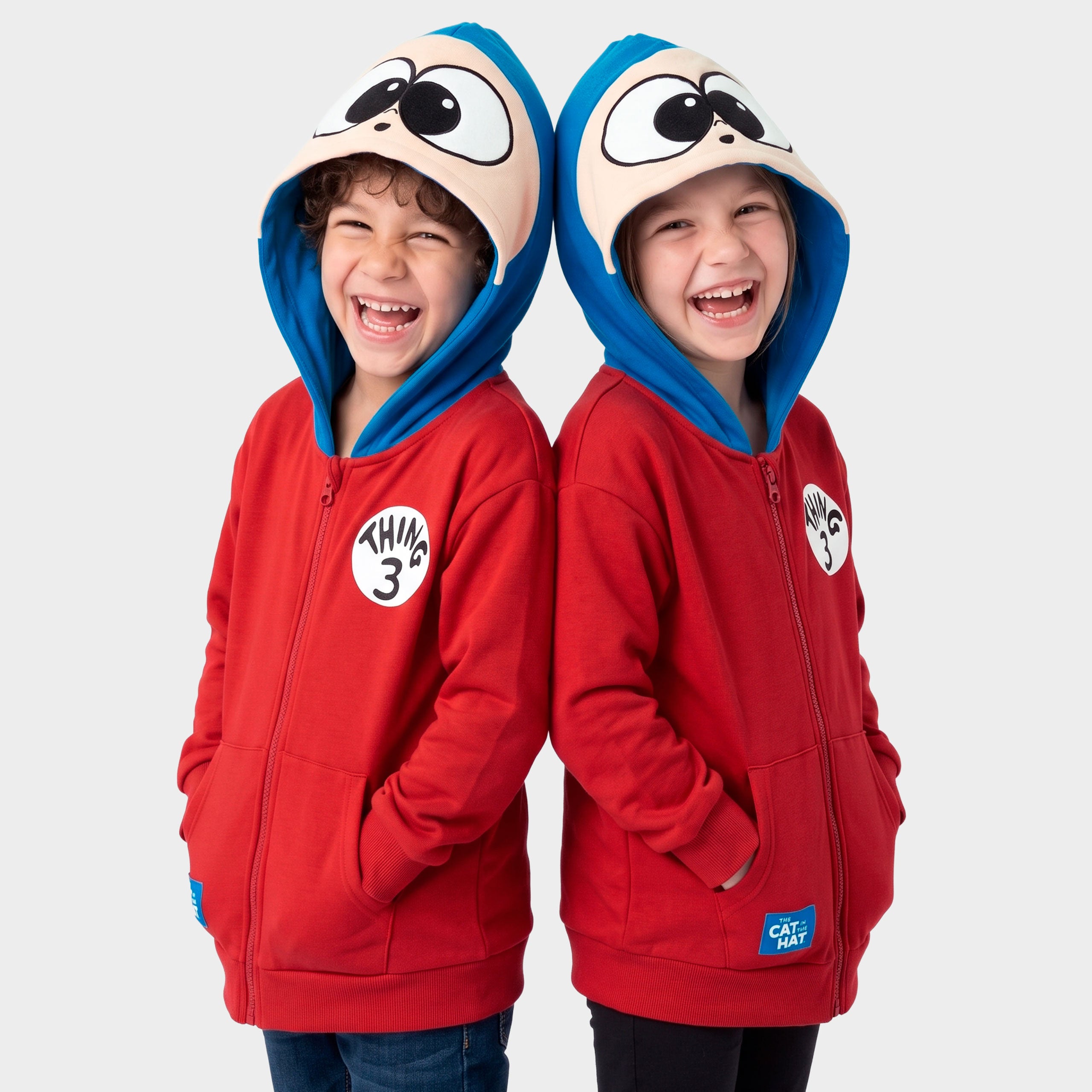Dr. Seuss The Cat In The Hat Thing 3 Zip Up Hoodie