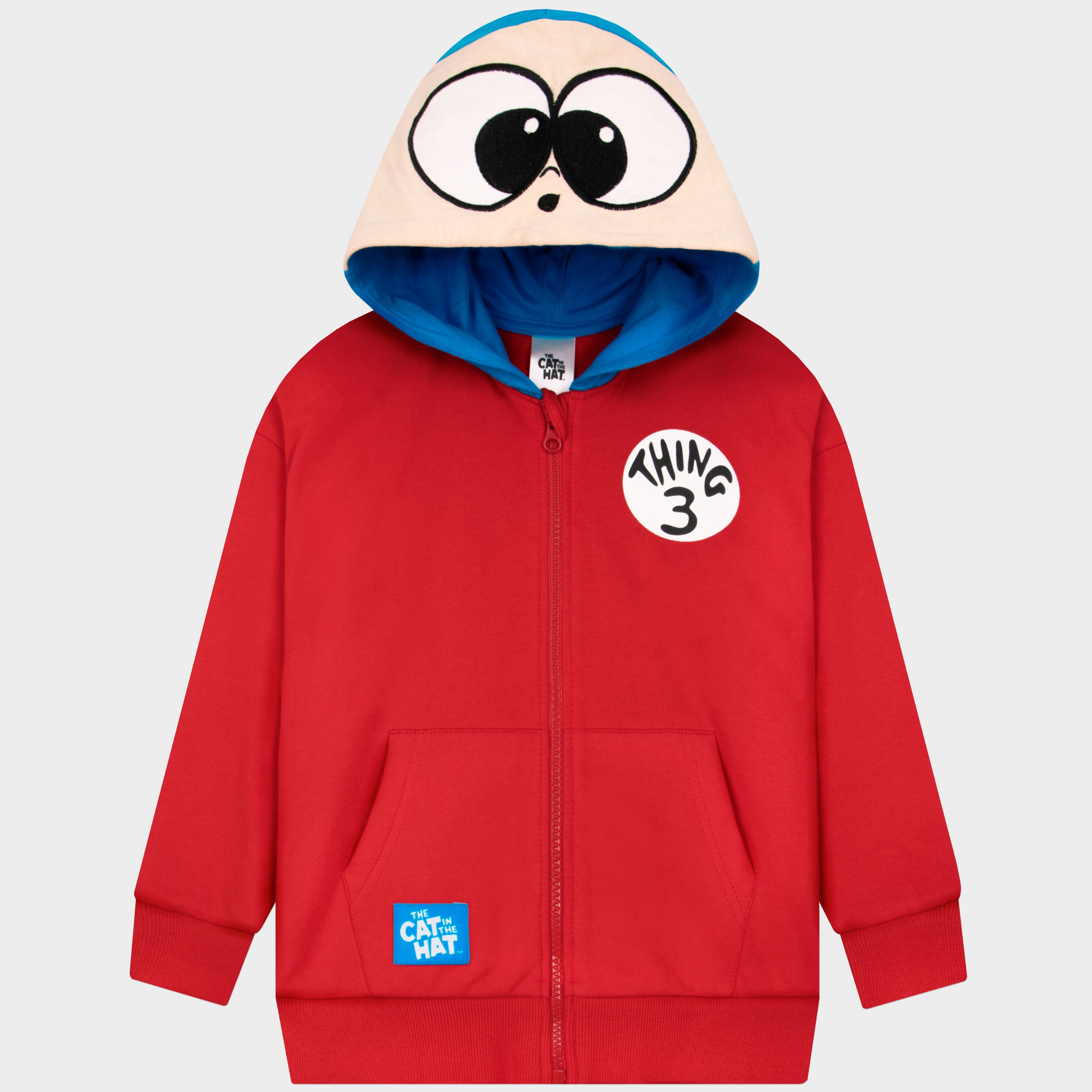 Dr. Seuss The Cat In The Hat Thing 3 Zip Up Hoodie