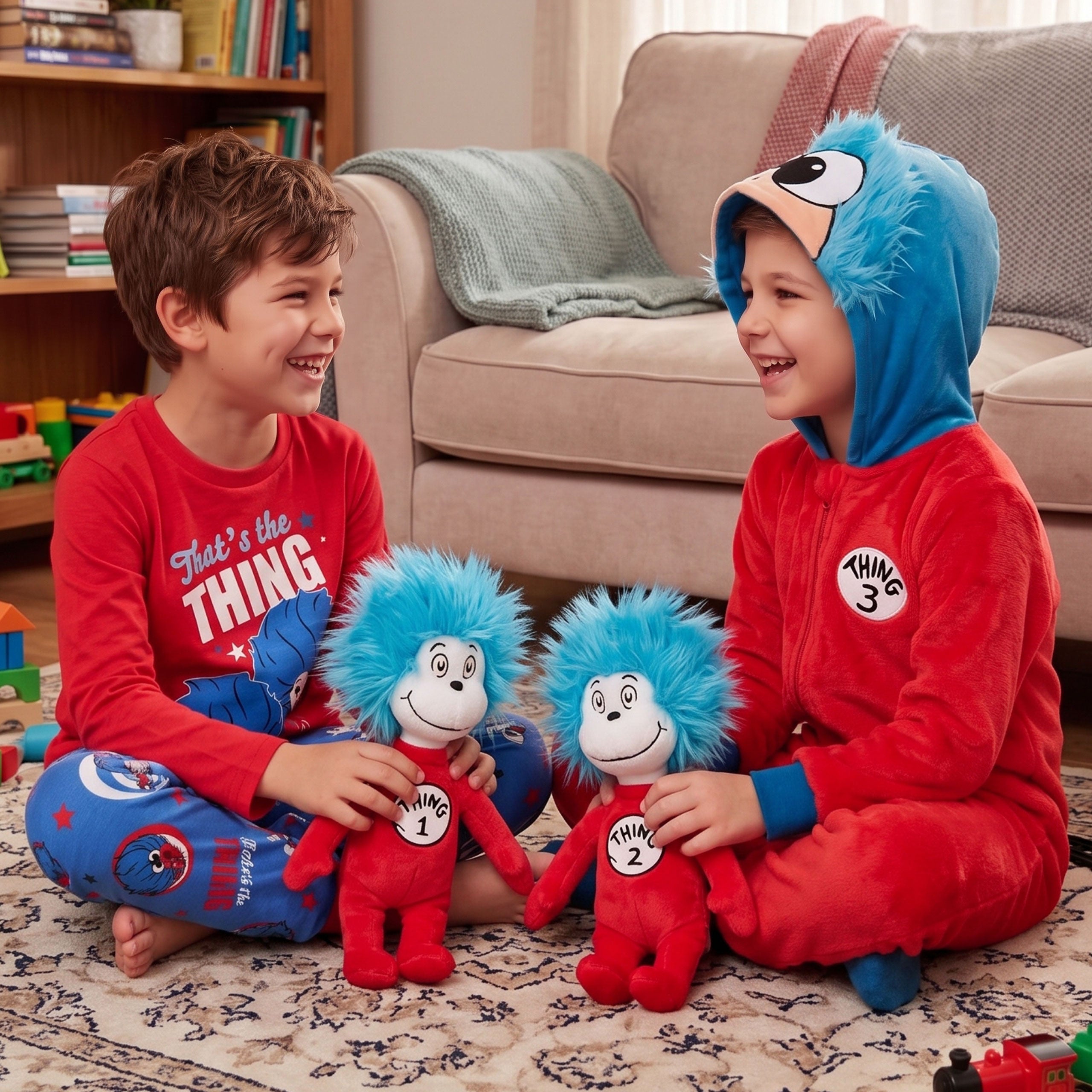 Dr. Seuss The Cat In The Hat Thing 3 Onesie