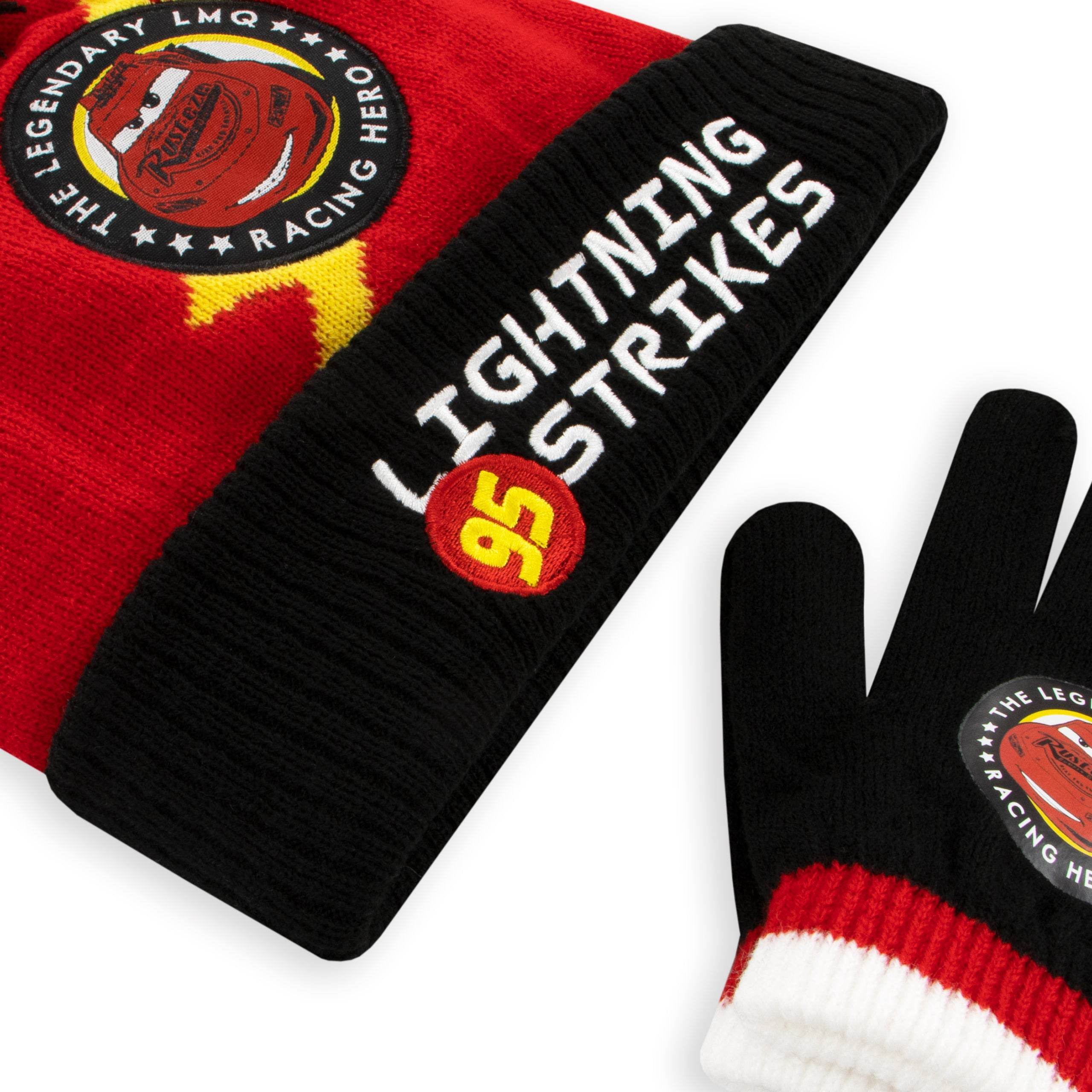 cars handschuhe Cars Hat And Gloves Set | Boys Disney Winter Set
