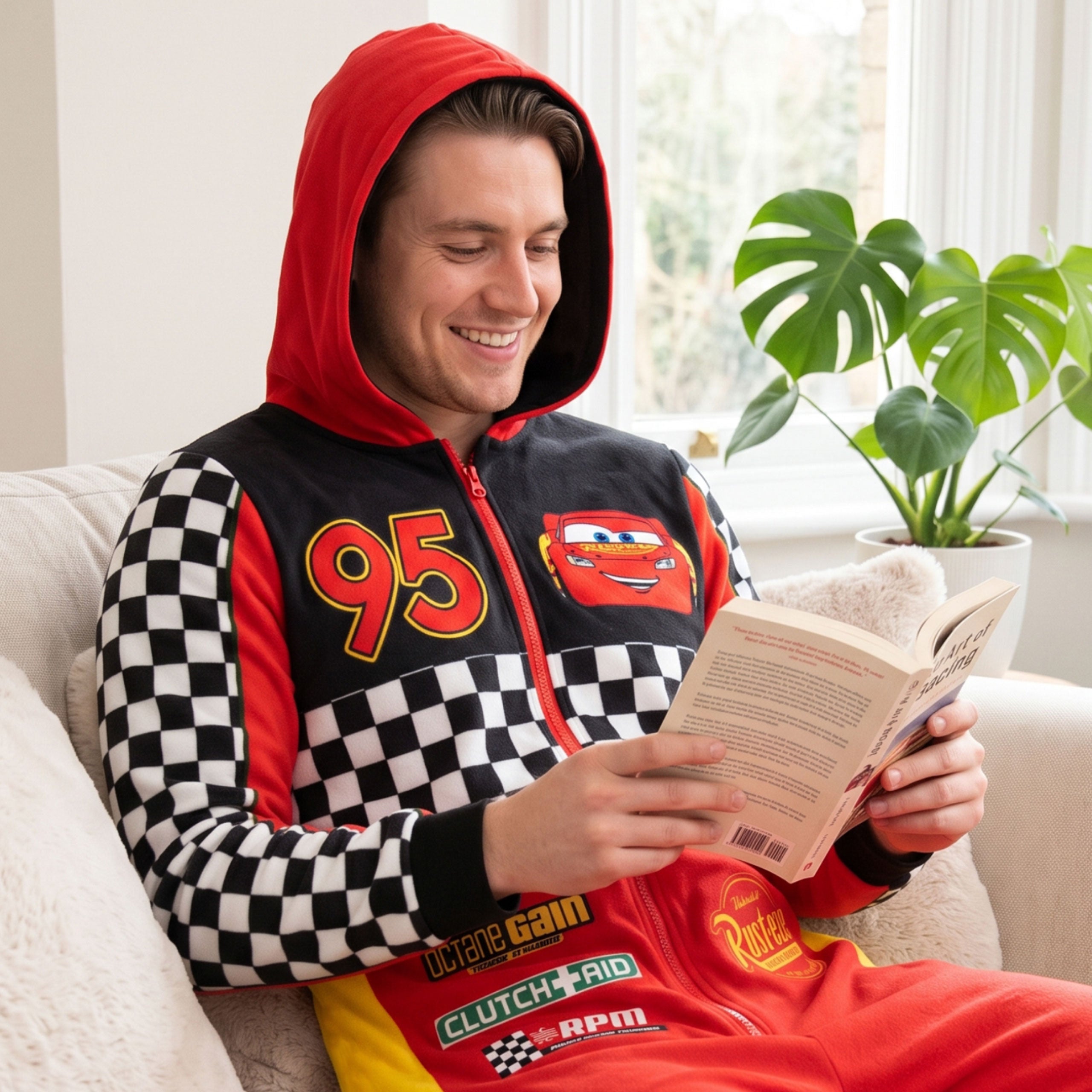 Men's Disney Lightning McQueen Cars Onesie