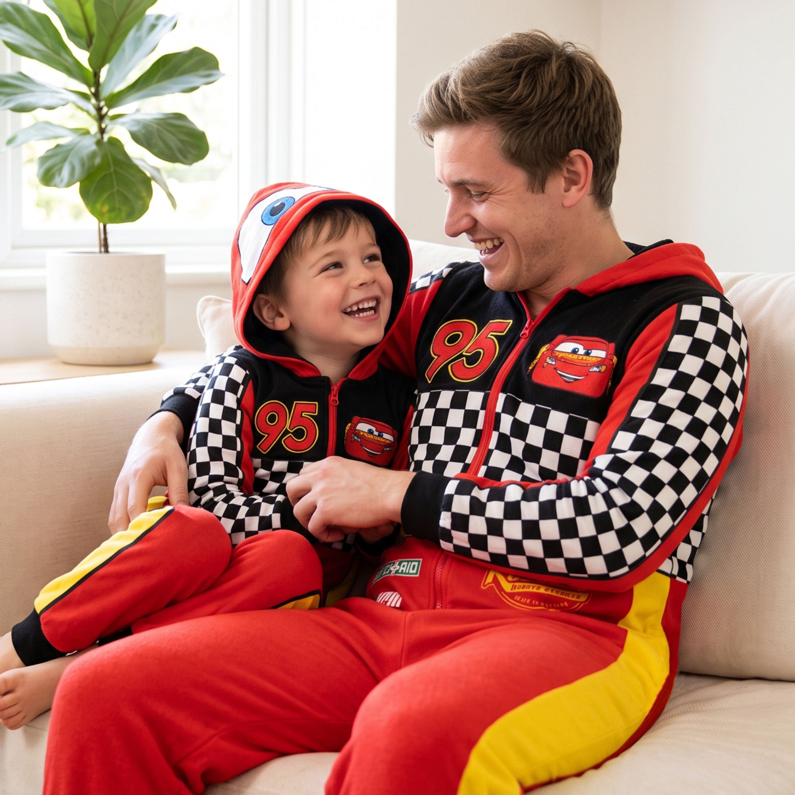 Men's Disney Lightning McQueen Cars Onesie