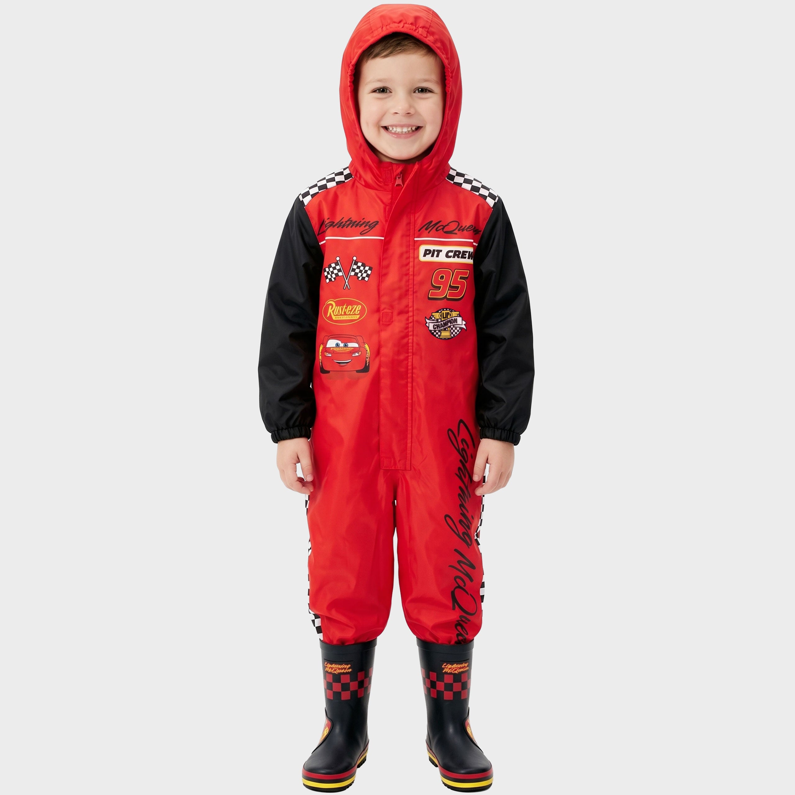 Disney Cars Lightning McQueen Fleece Lined Body Puddlesuit