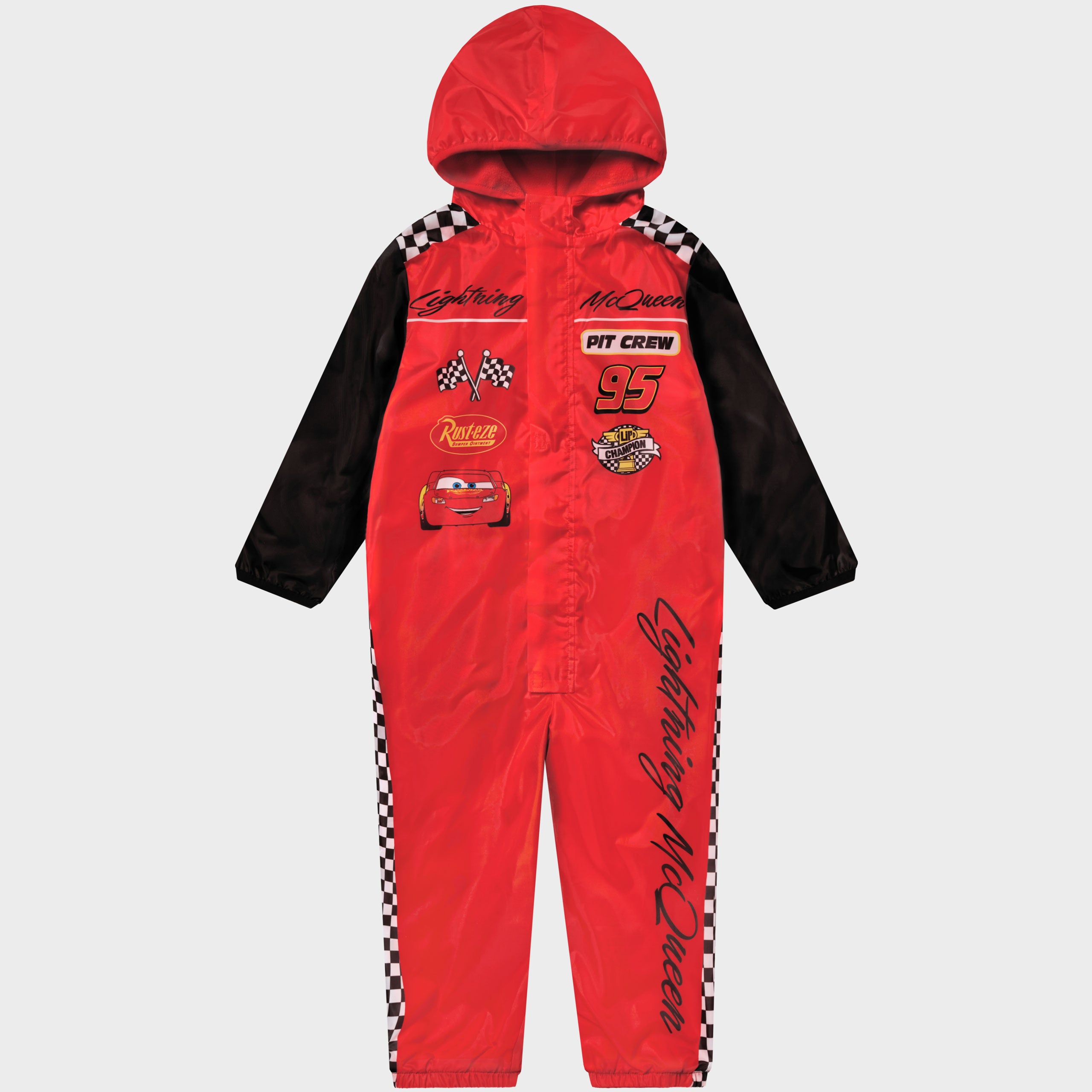 Disney Cars Lightning McQueen Fleece Lined Body Puddlesuit