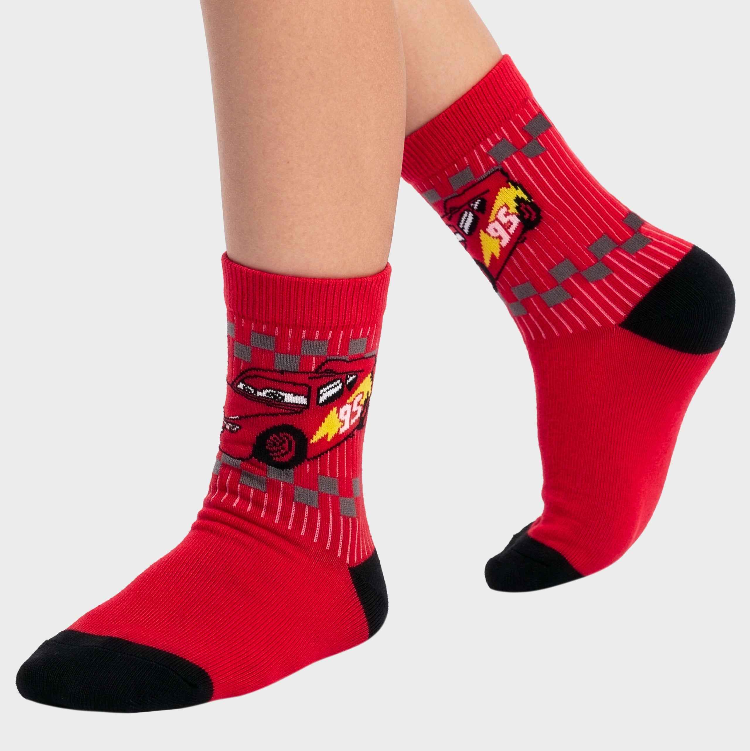 Disney Cars Lightning McQueen 3 Pack Socks