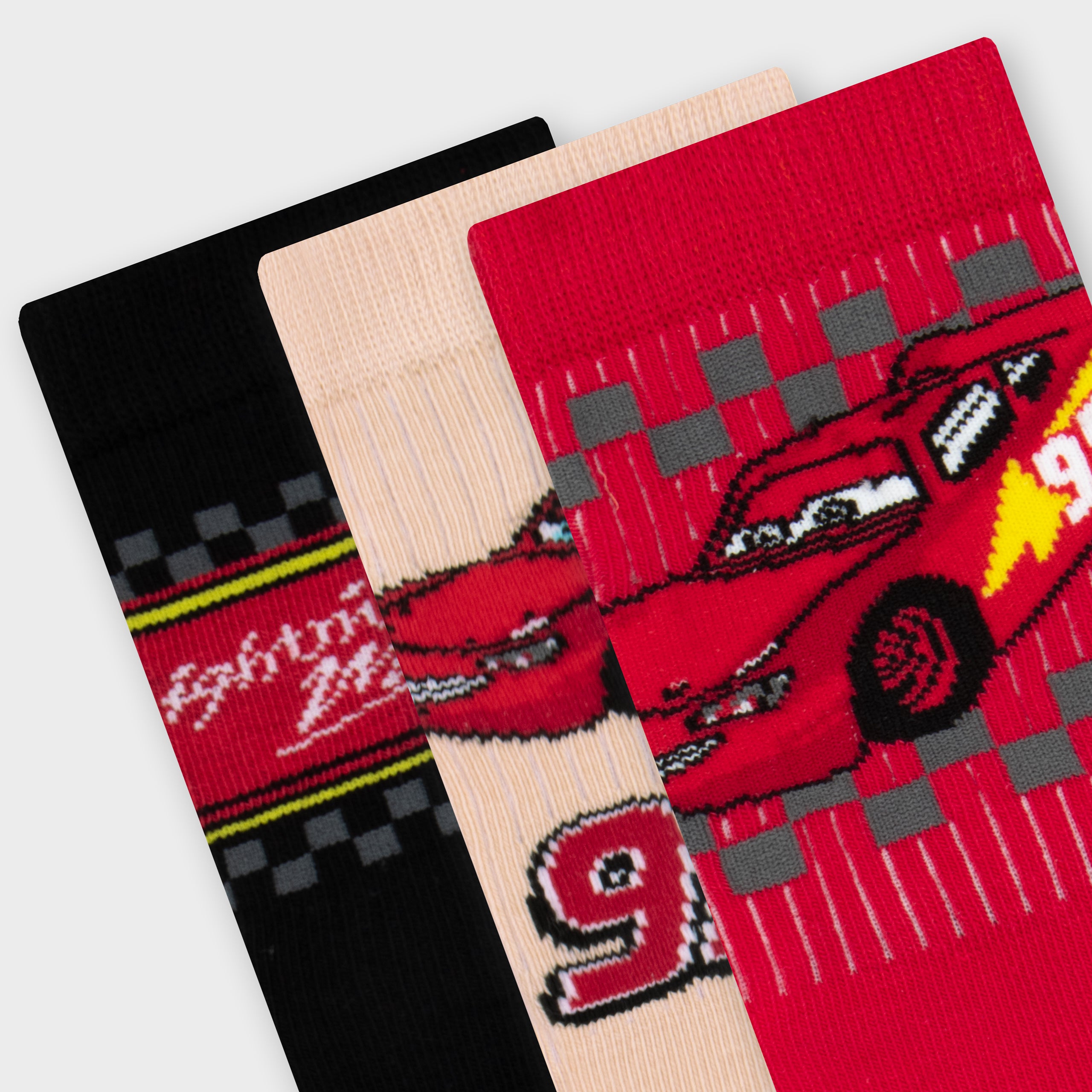 Disney Cars Lightning McQueen 3 Pack Socks
