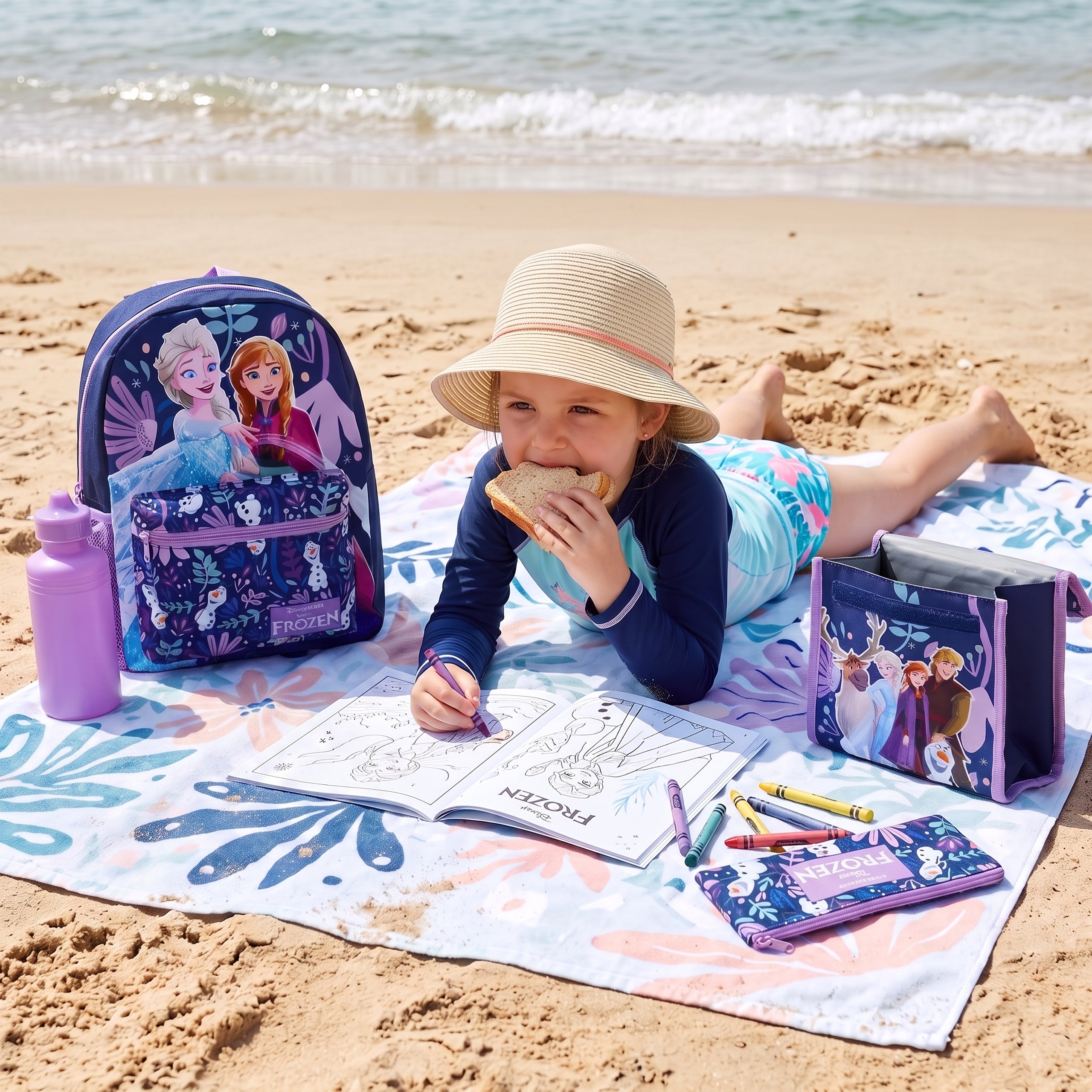 Disney Frozen 4 Piece Backpack Set