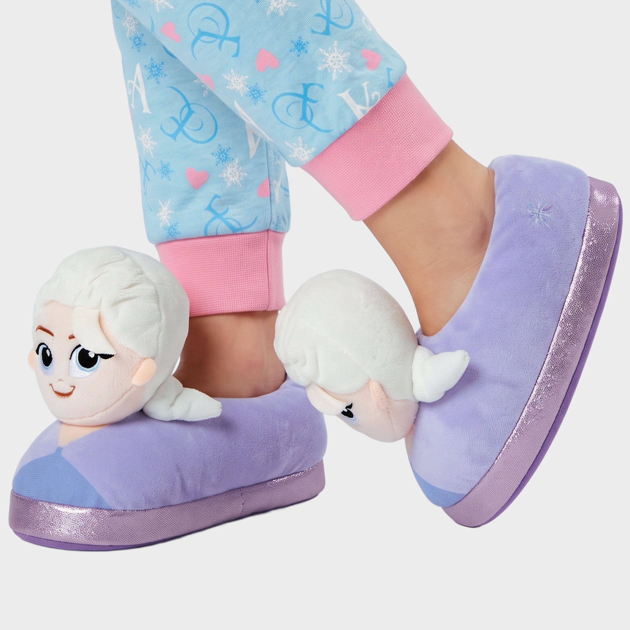 Disney Frozen Elsa 3D Plush Slippers