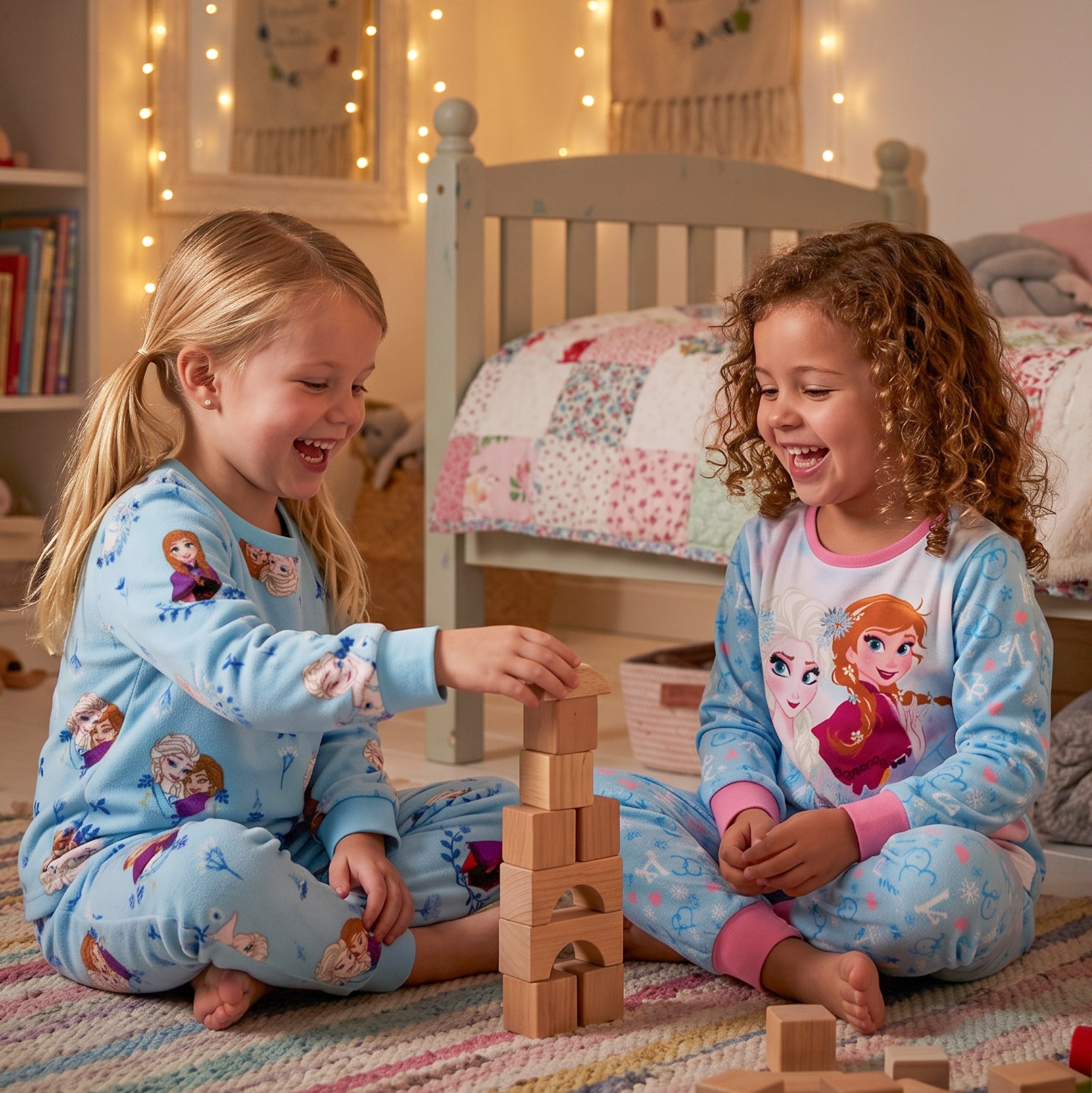 Disney Frozen Elsa And Anna Fleece Pyjamas