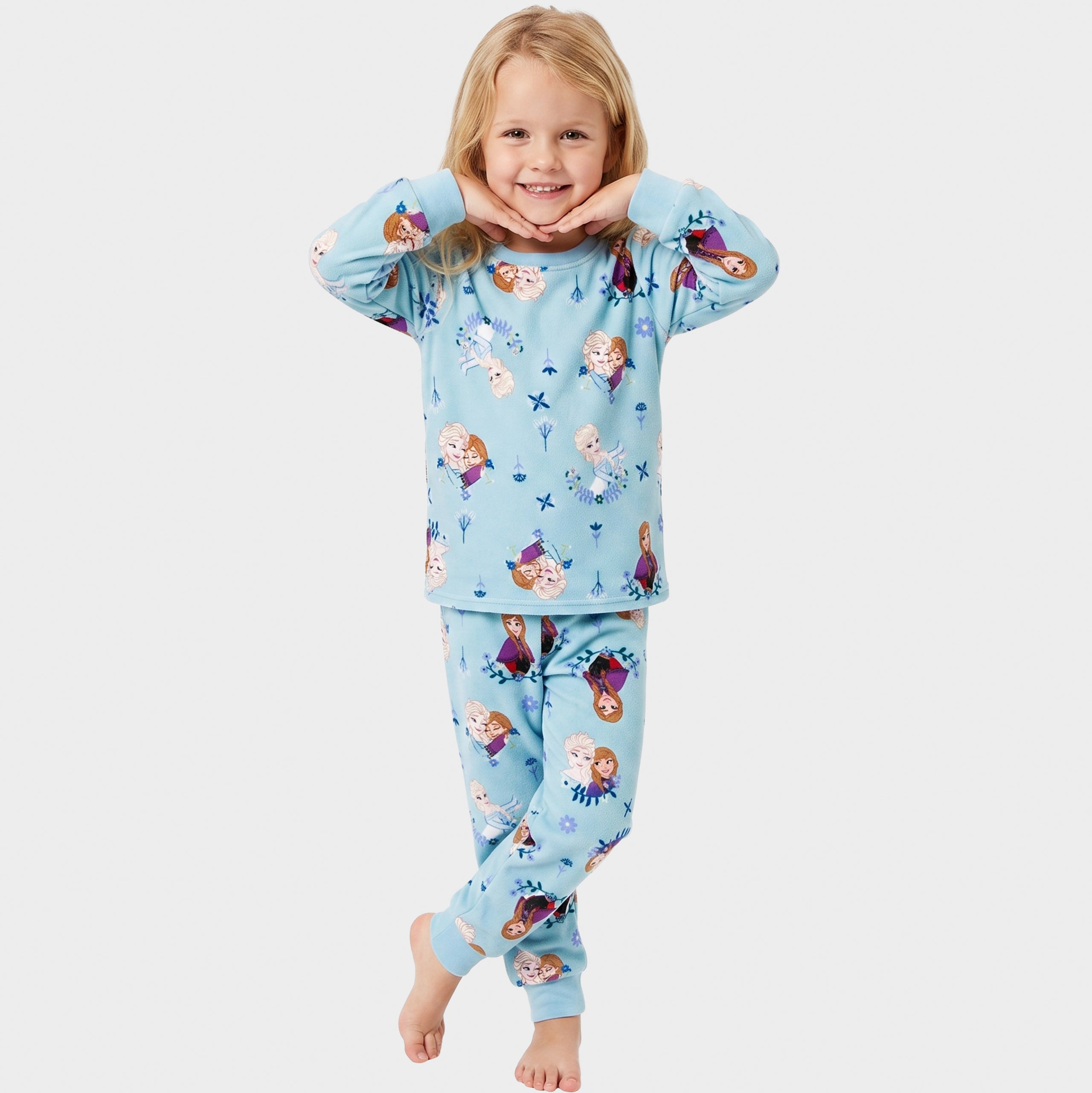 Disney Frozen Elsa And Anna Fleece Pyjamas