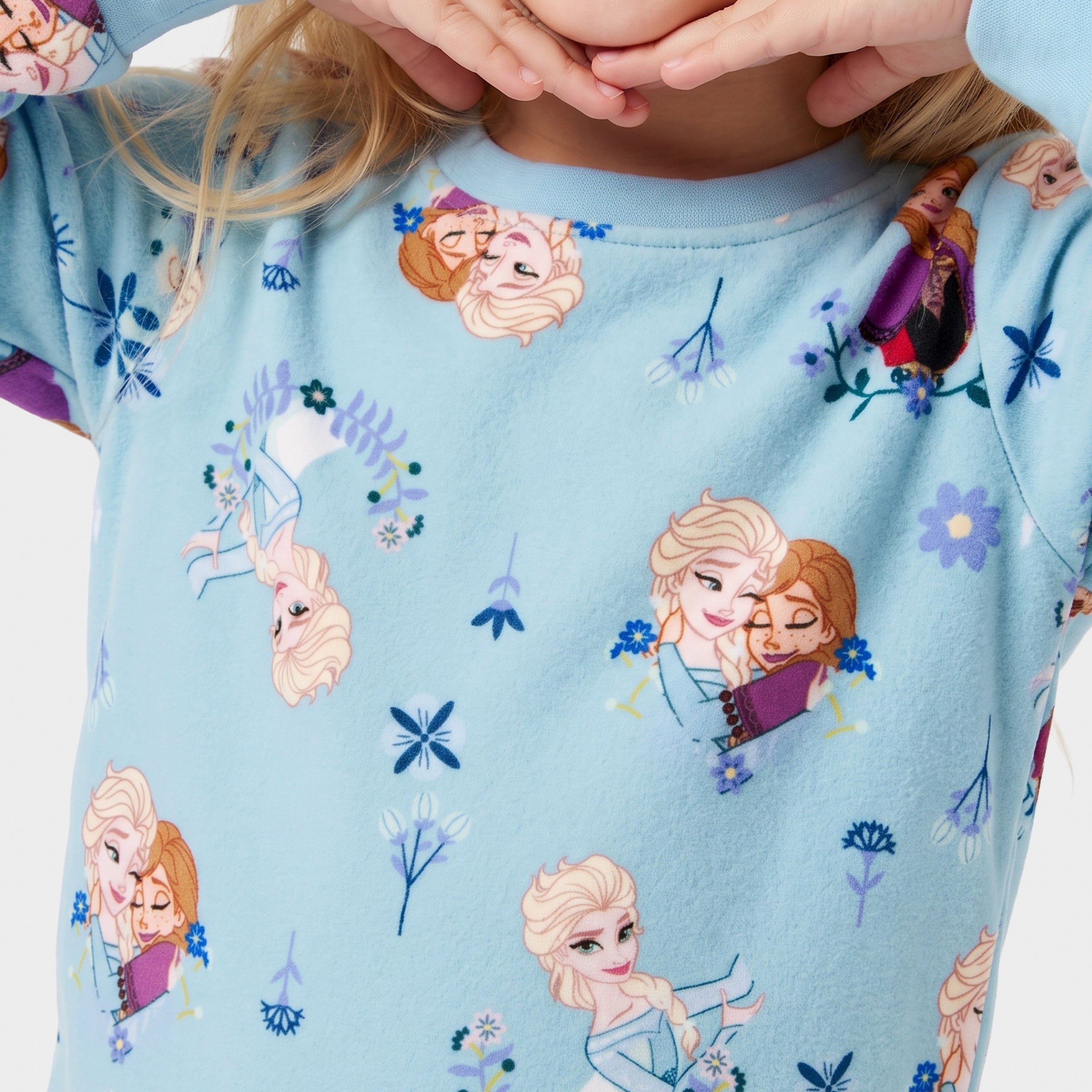 Disney Frozen Elsa And Anna Fleece Pyjamas