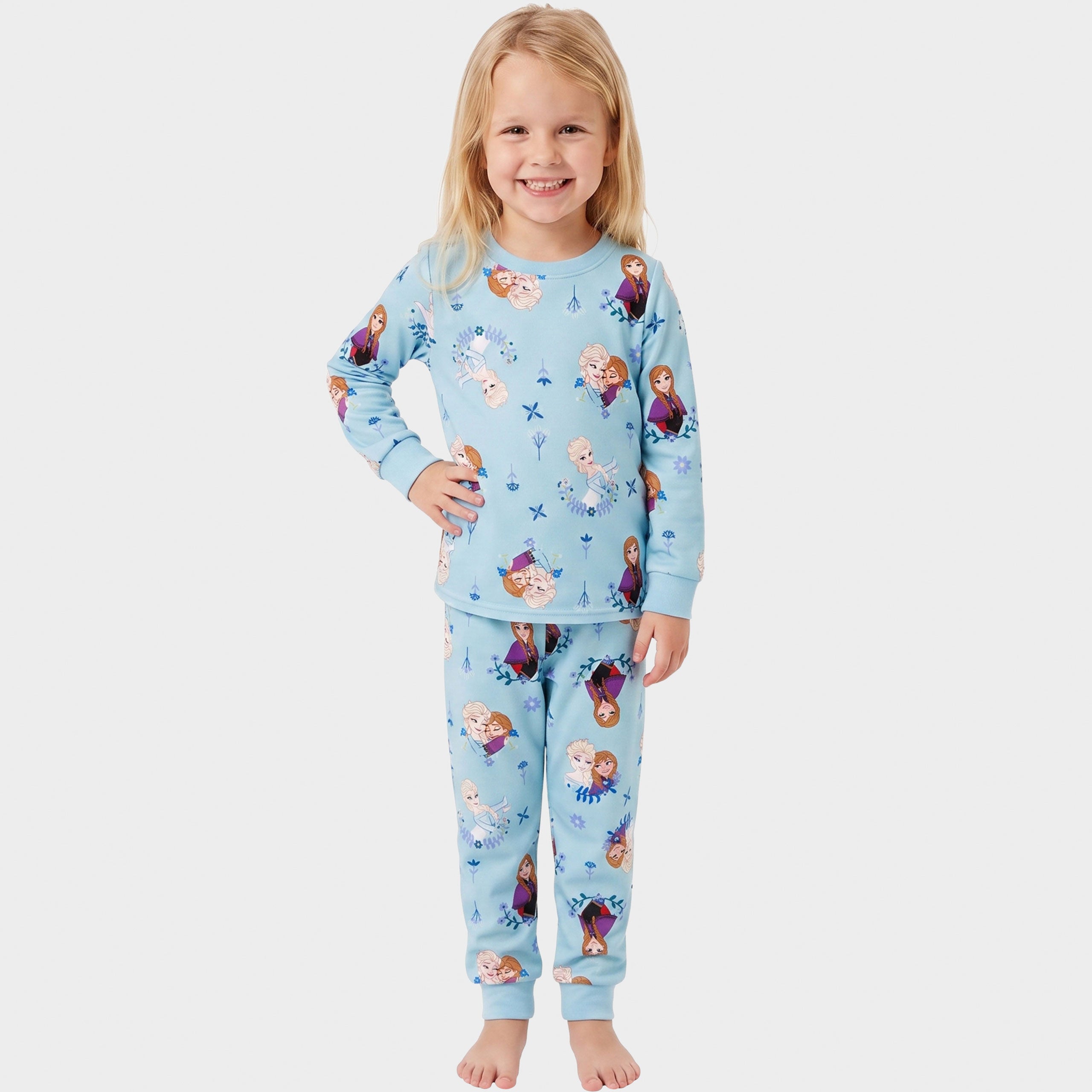 Disney Frozen Elsa And Anna Fleece Pyjamas