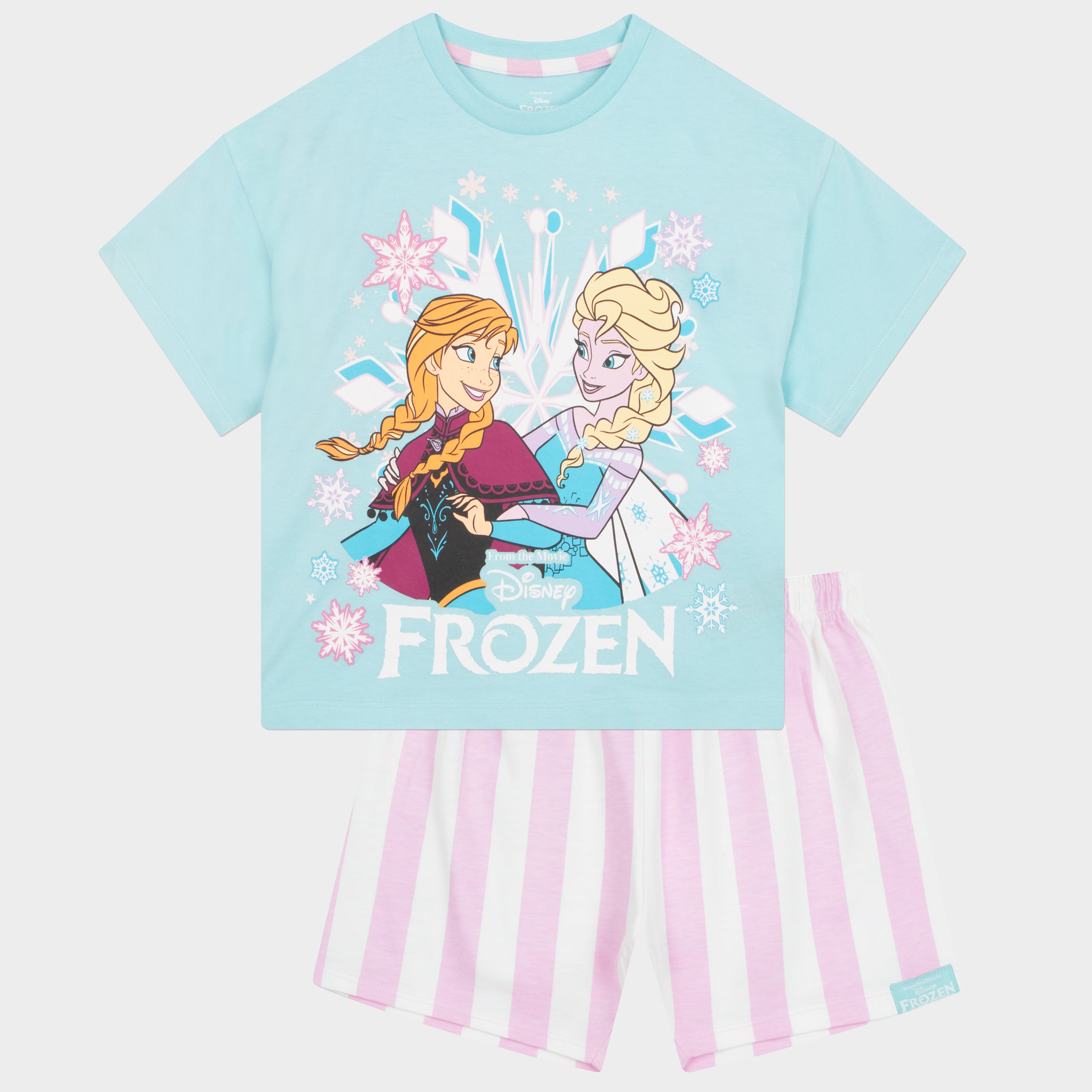 Disney Frozen Striped Short Pyjamas