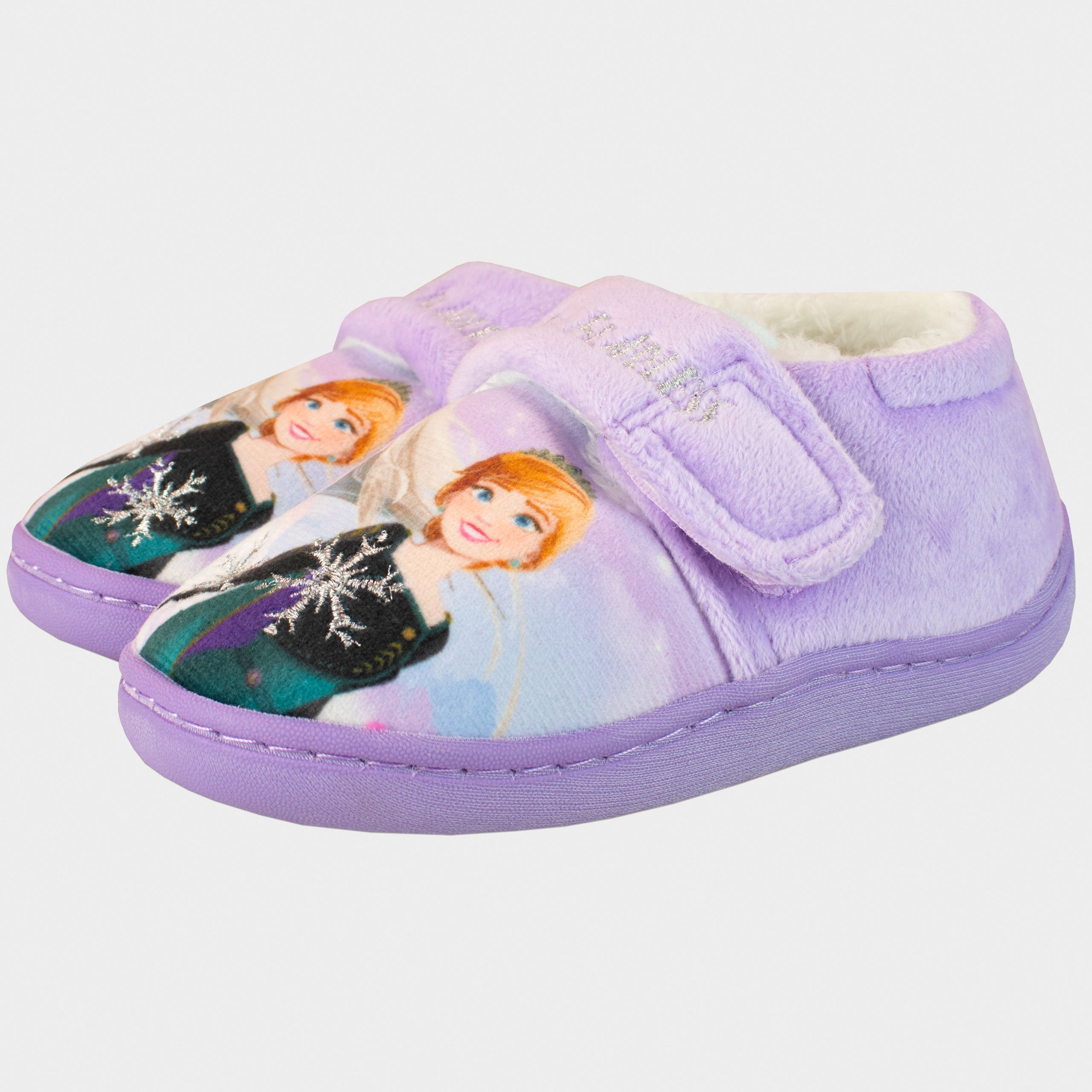 Disney Frozen Girls Slippers Elsa Anna Super Soft Fleece