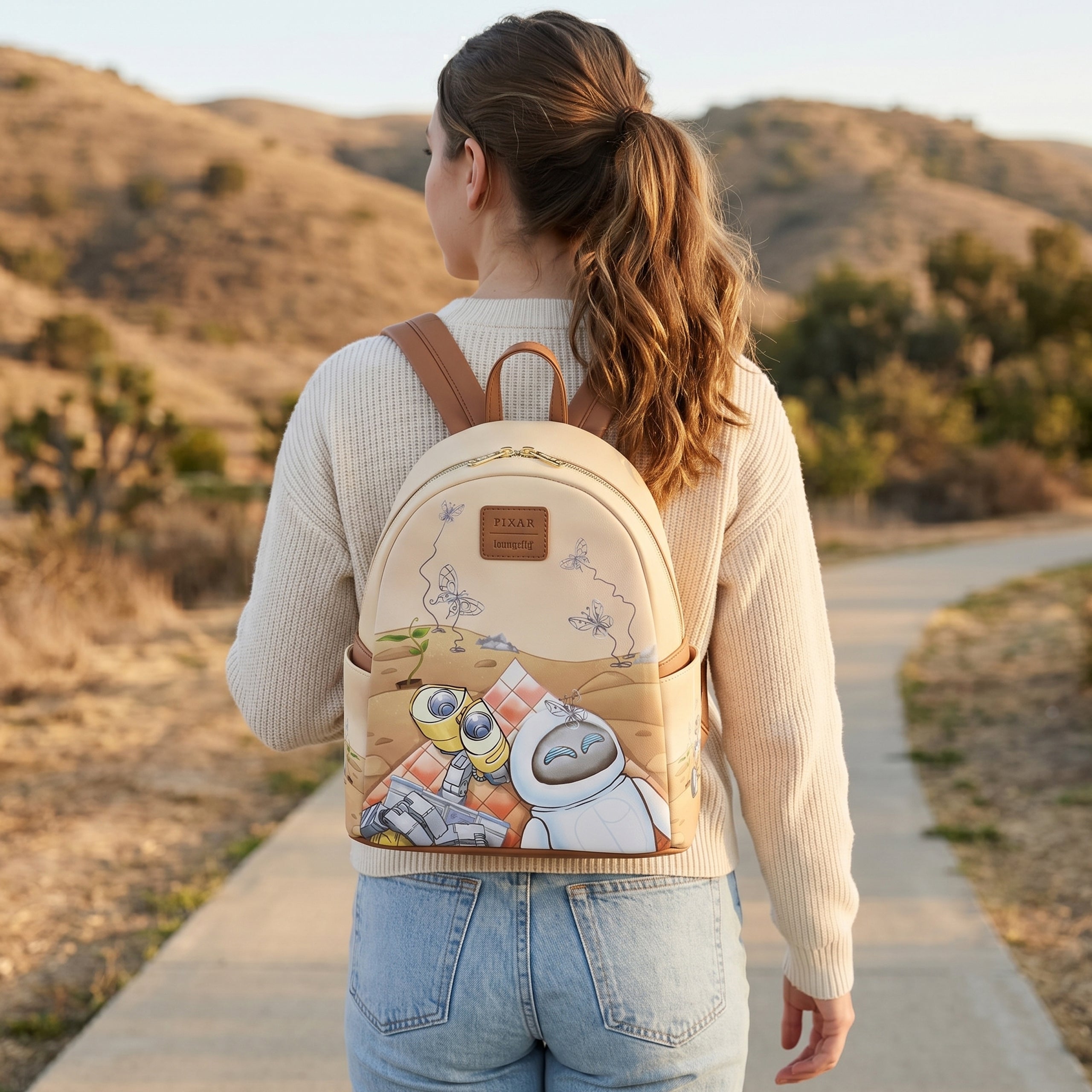 Disney Pixar Loungefly Wall-E & Eve Mini Backpack