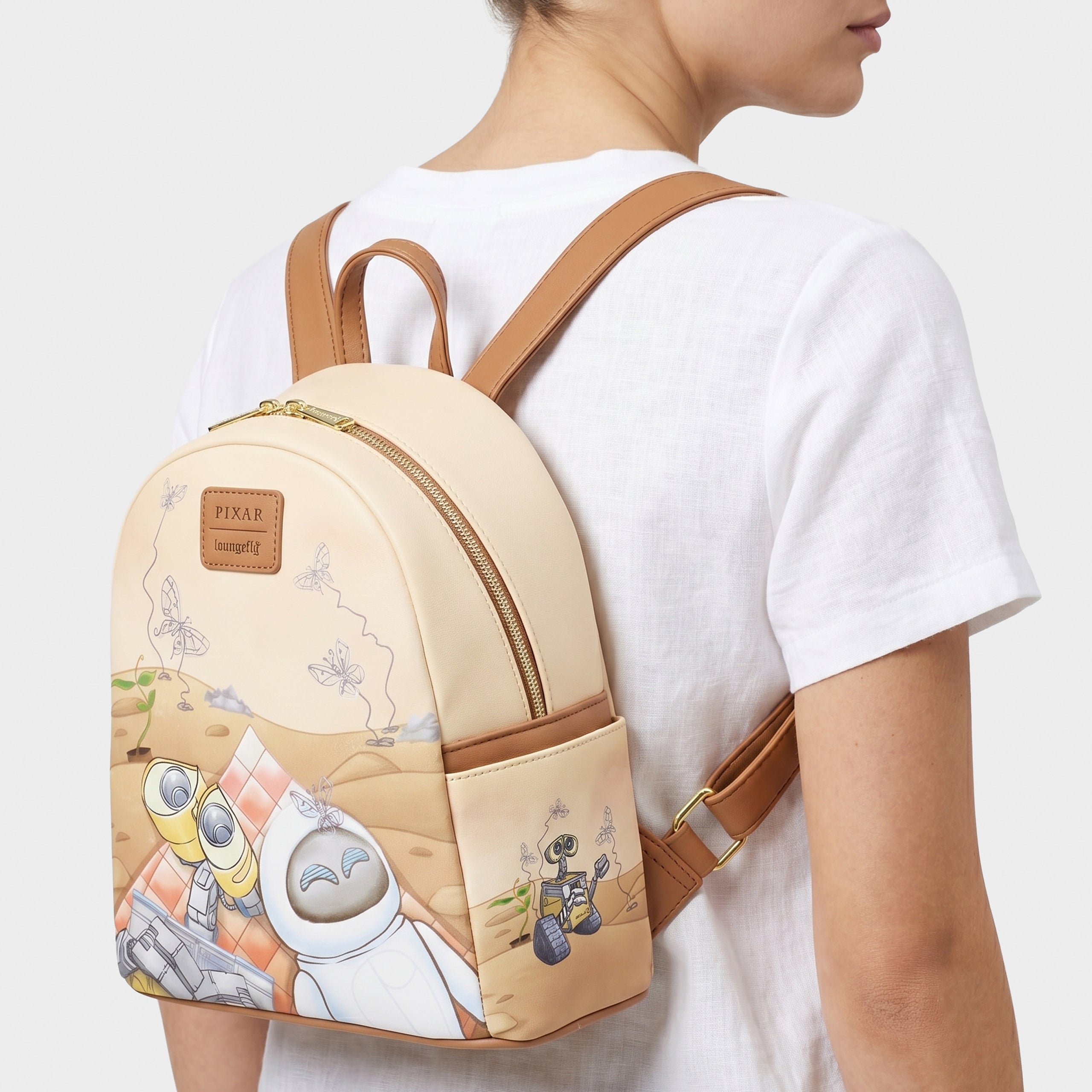 Disney Pixar Loungefly Wall-E & Eve Mini Backpack