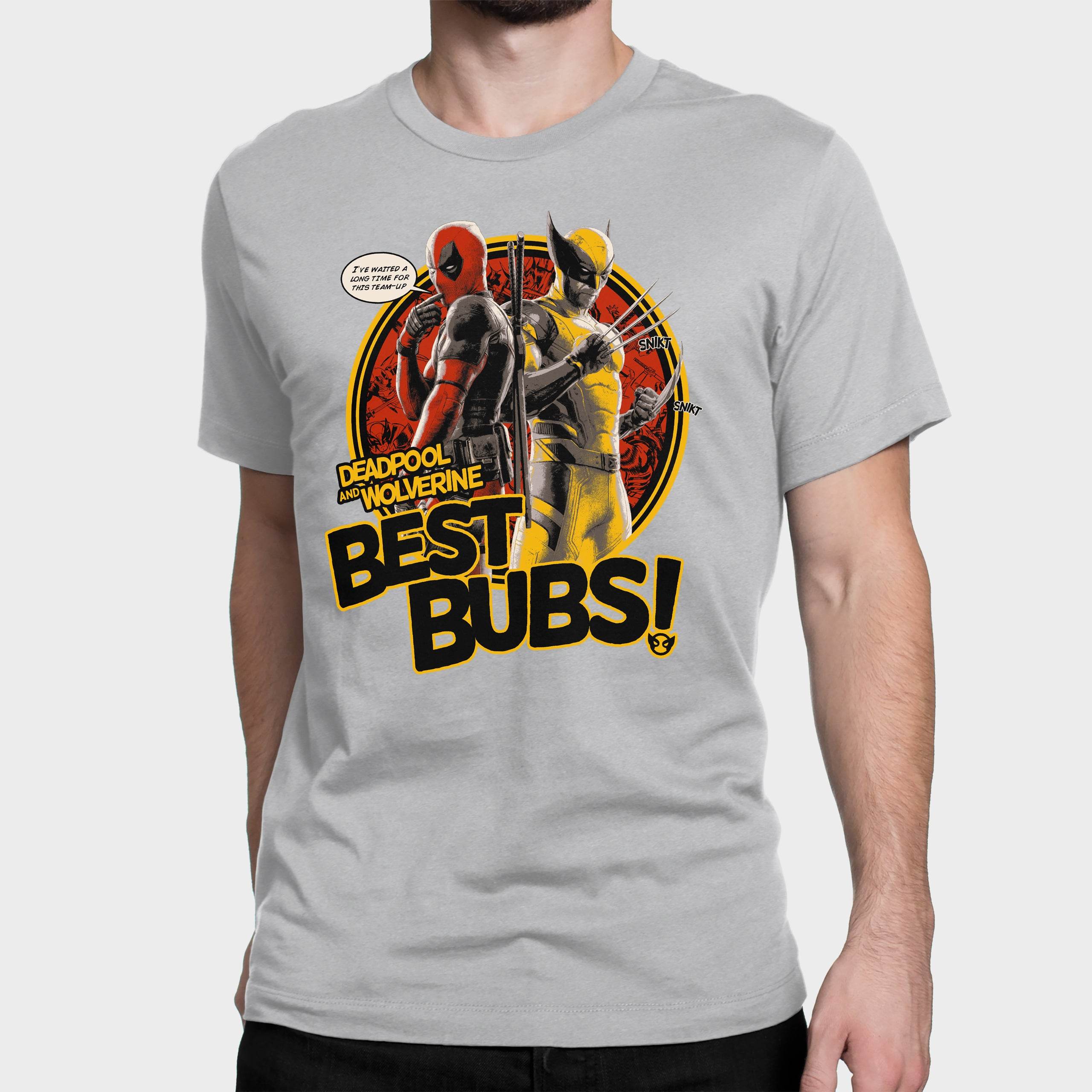 Mens Deadpool 3 Grey T-Shirt - Character.com