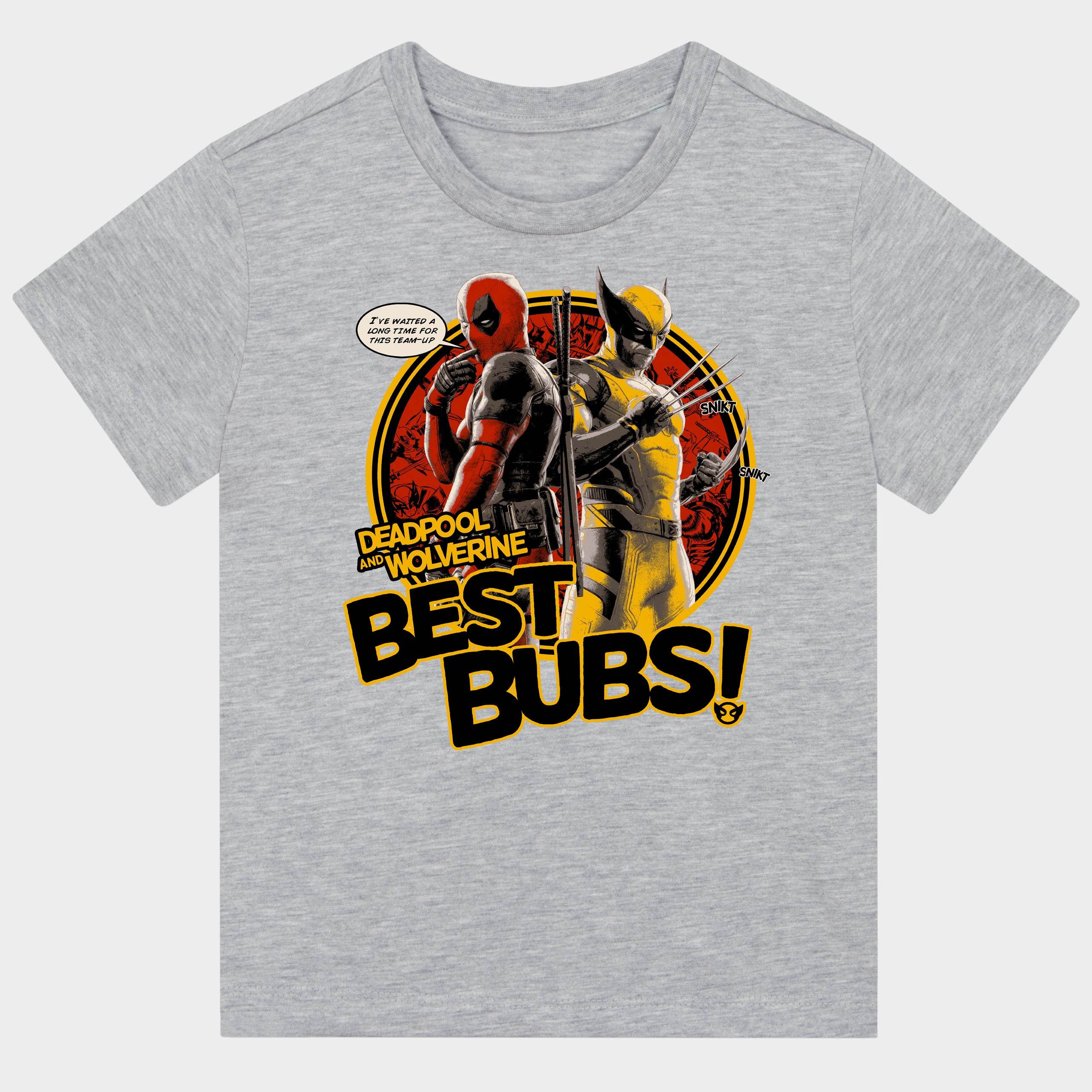 Mens Deadpool 3 Grey T-Shirt - Character.com