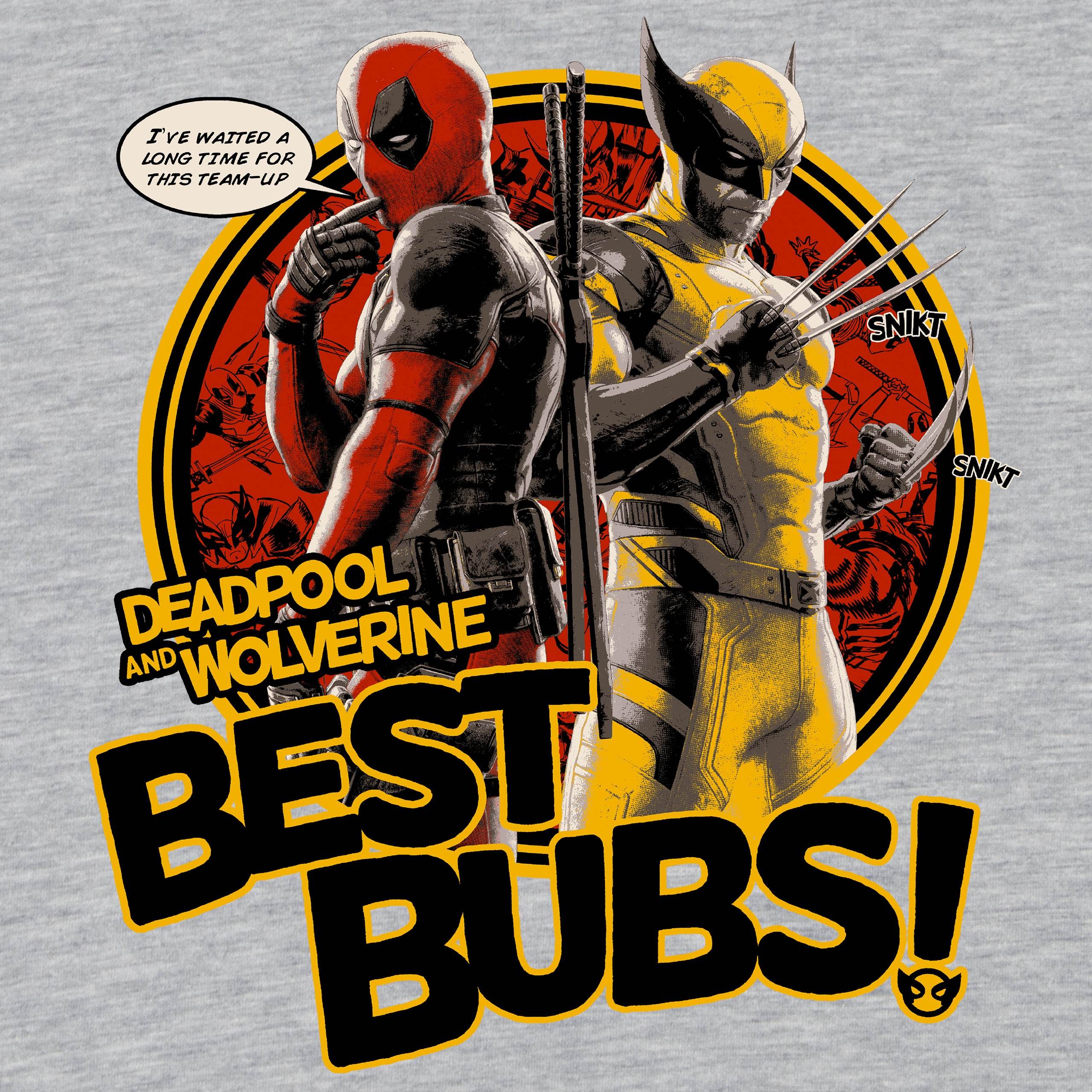 Mens Deadpool 3 Grey T-Shirt - Character.com