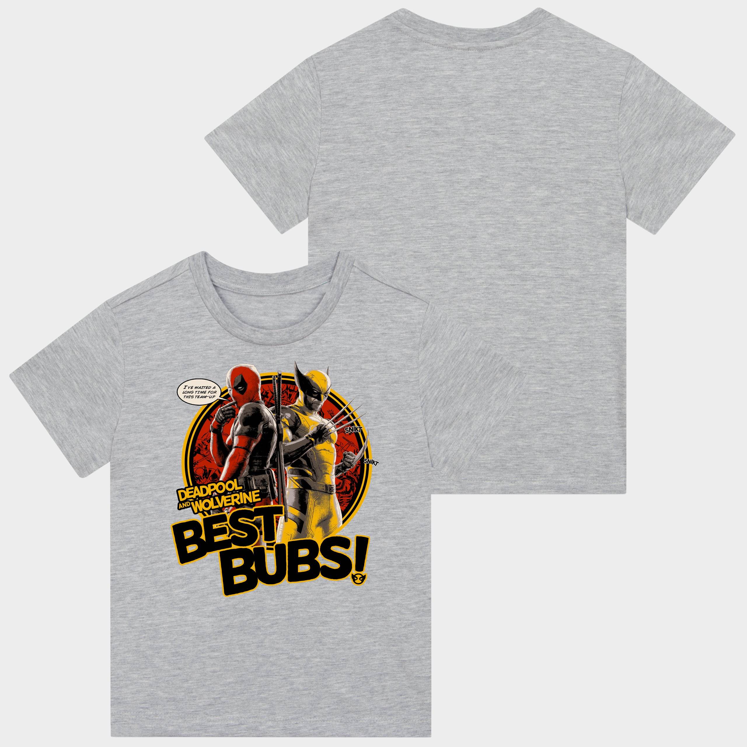 Mens Deadpool 3 Grey T-Shirt - Character.com