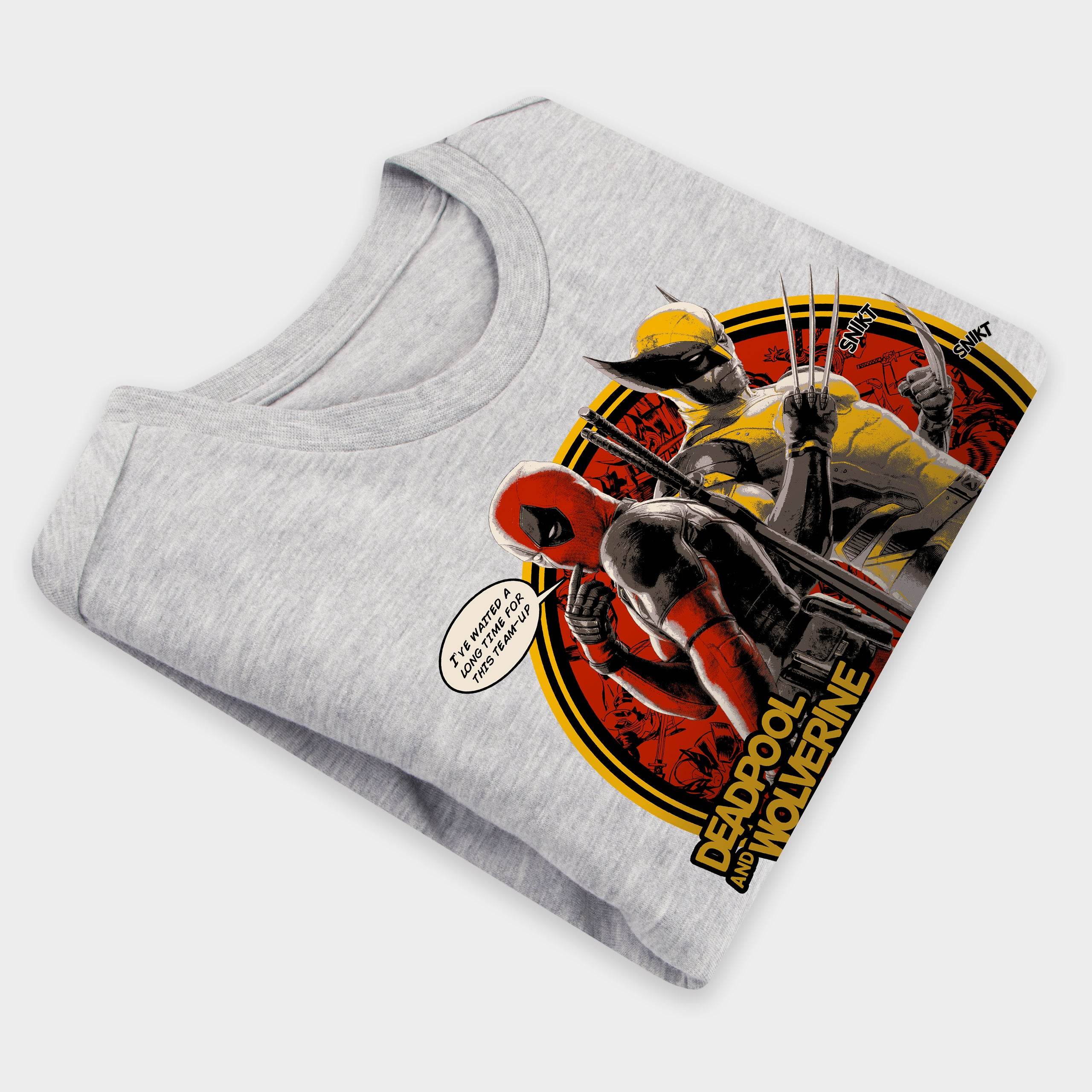 Mens Deadpool 3 Grey T-Shirt - Character.com