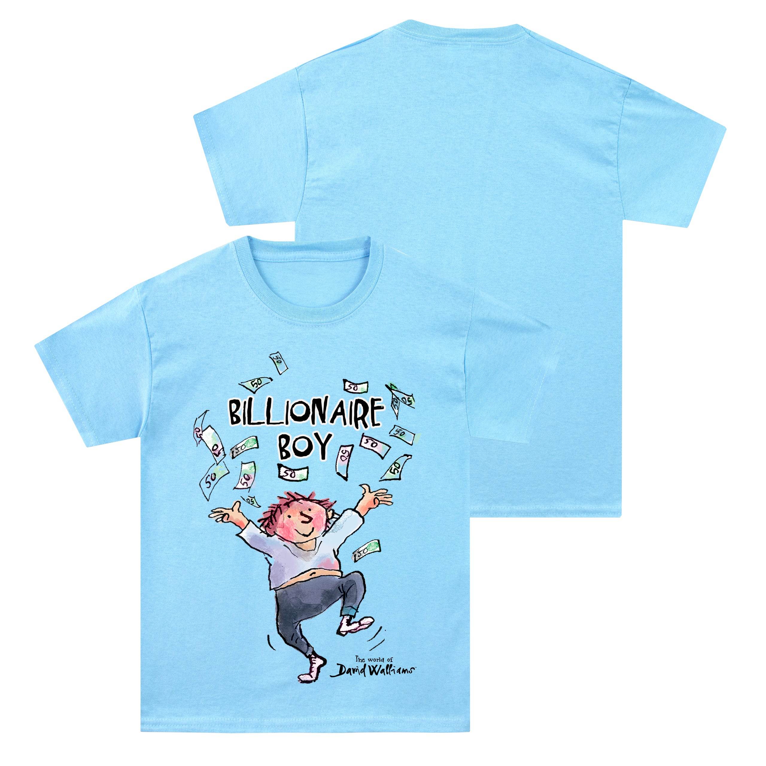David Walliams Billionaire Boy T-Shirt - Character.com