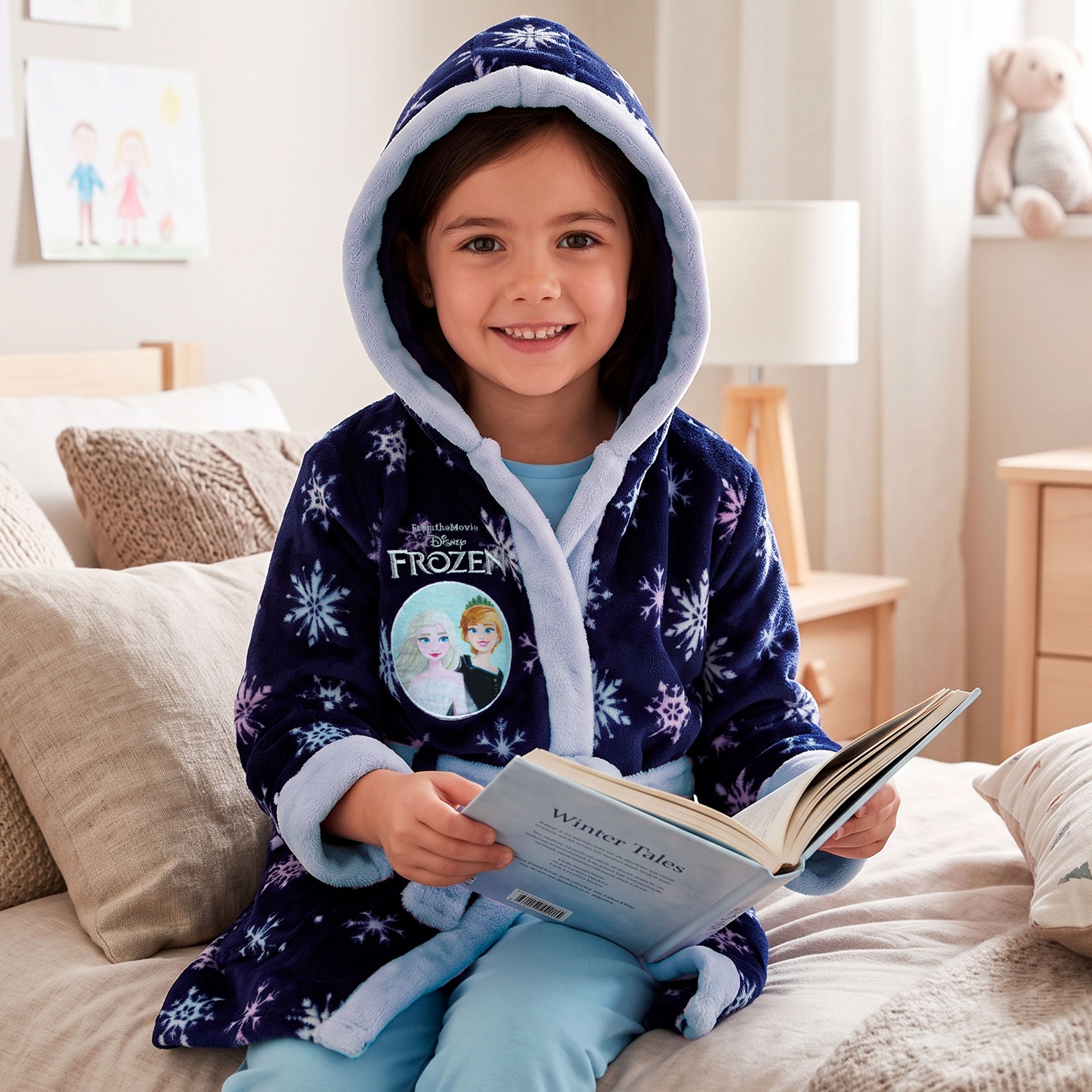 Disney Frozen Anna And Elsa Dressing Gown