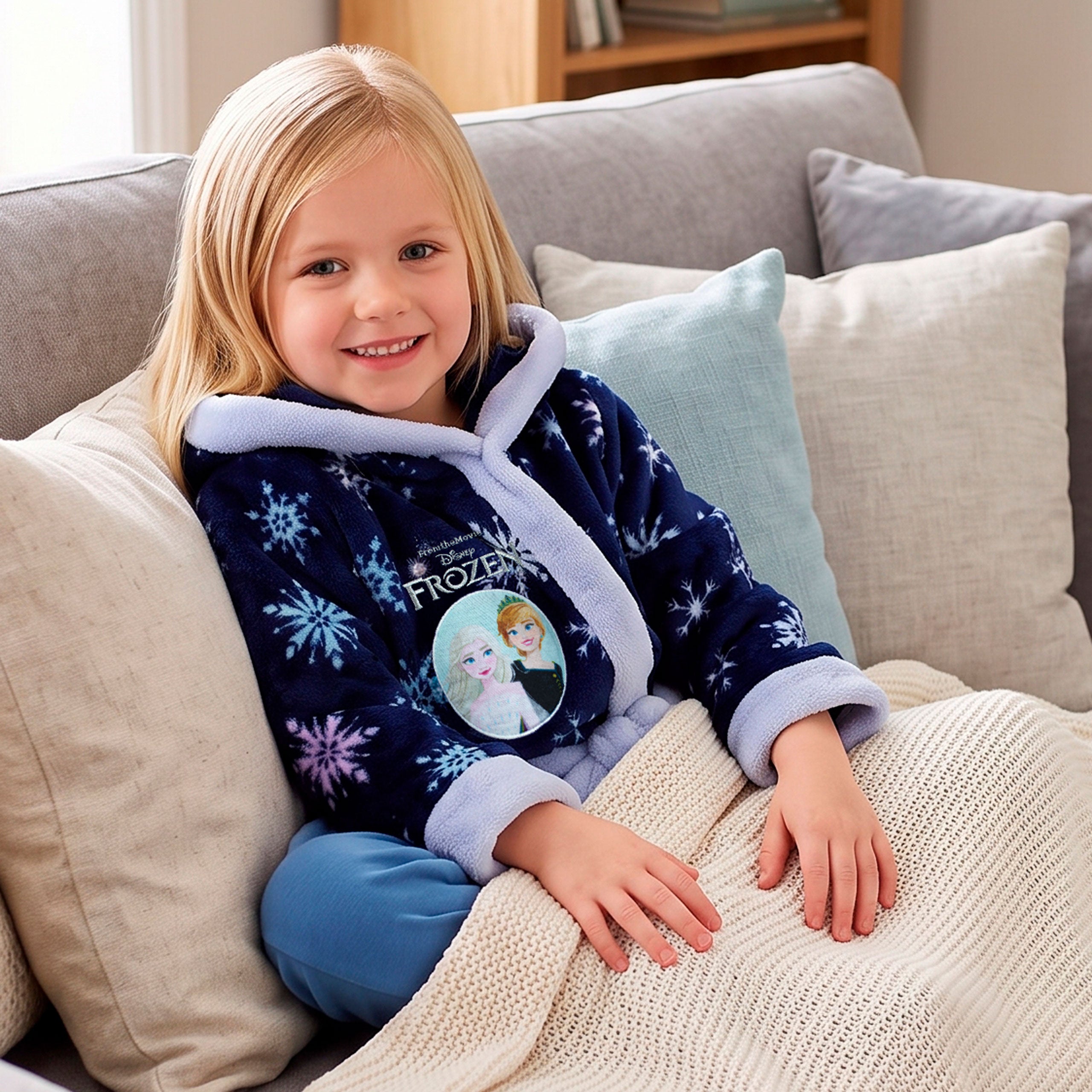Disney Frozen Anna And Elsa Dressing Gown