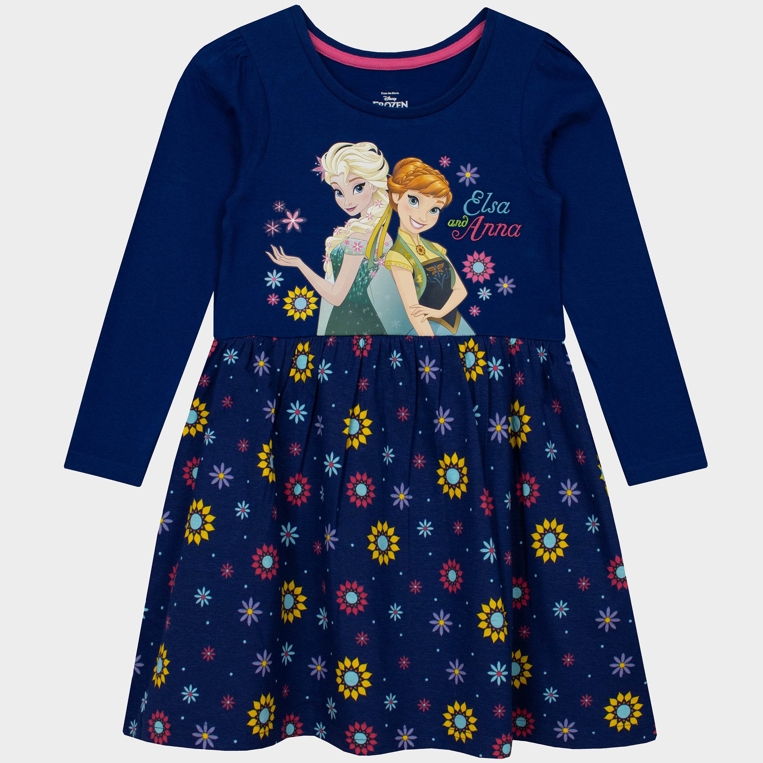 Disney Frozen Girls Long Sleeve Dress