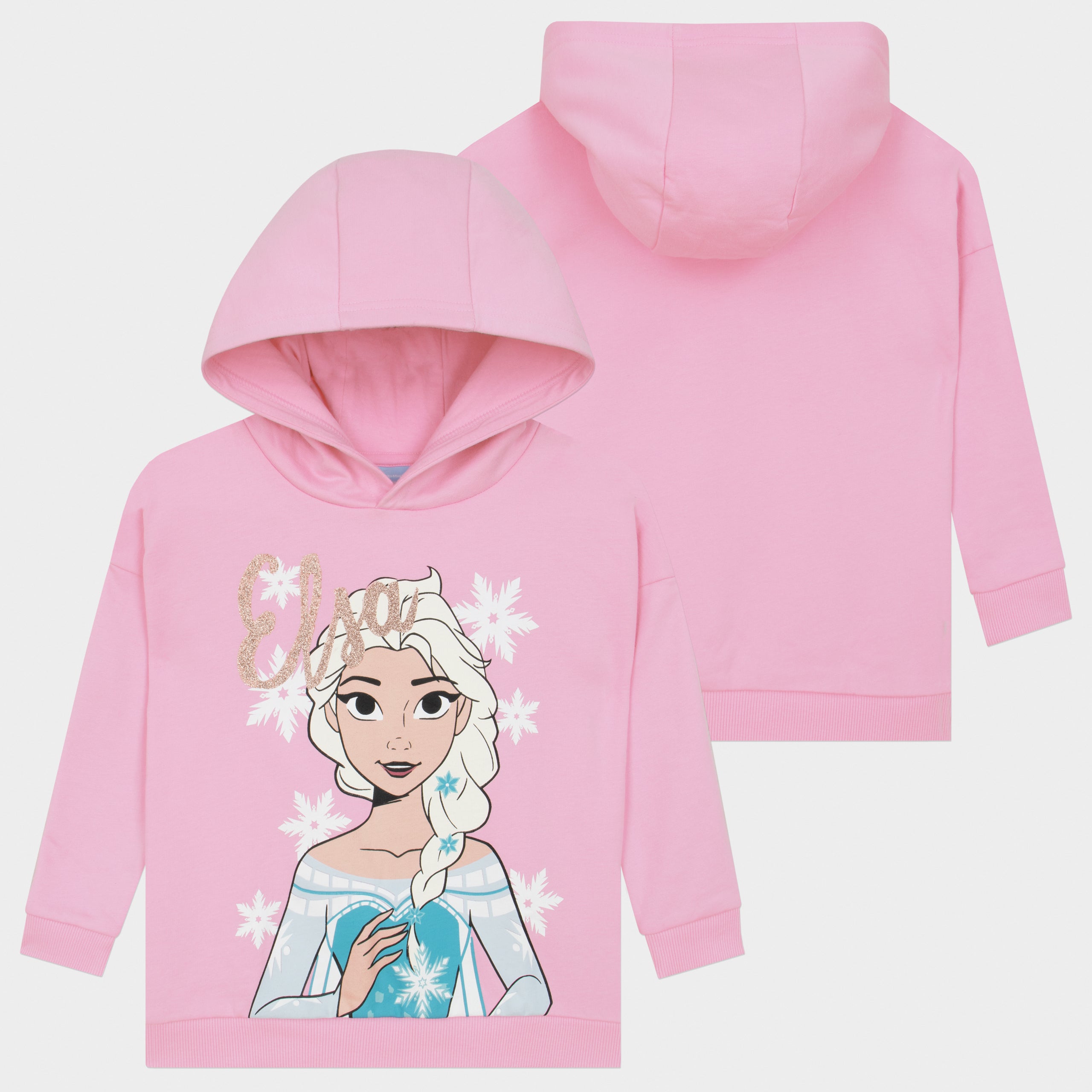 Disney Frozen Elsa Hoodie With Glitter